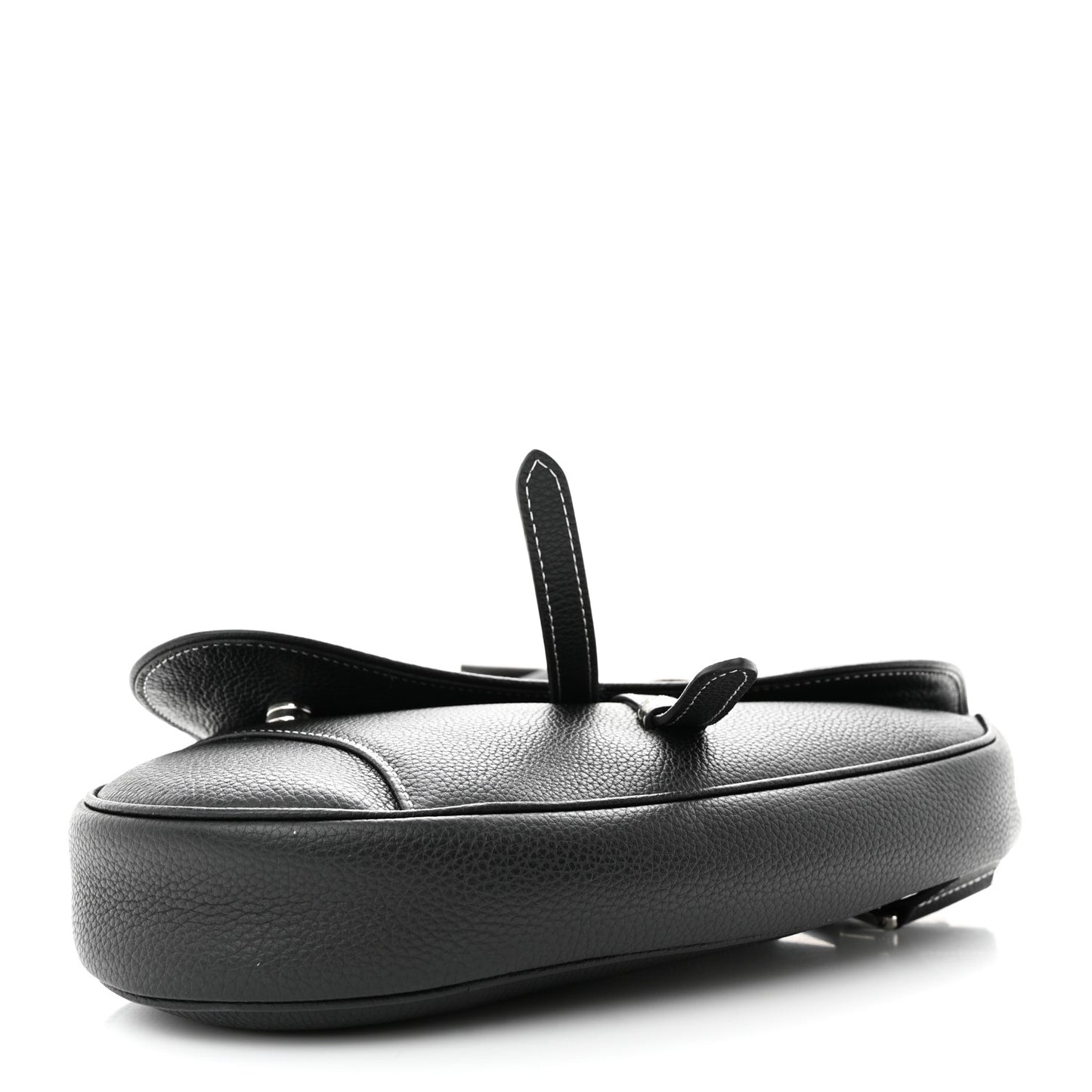 X KAWS Grained Calfskin Bee Saddle Bag Black