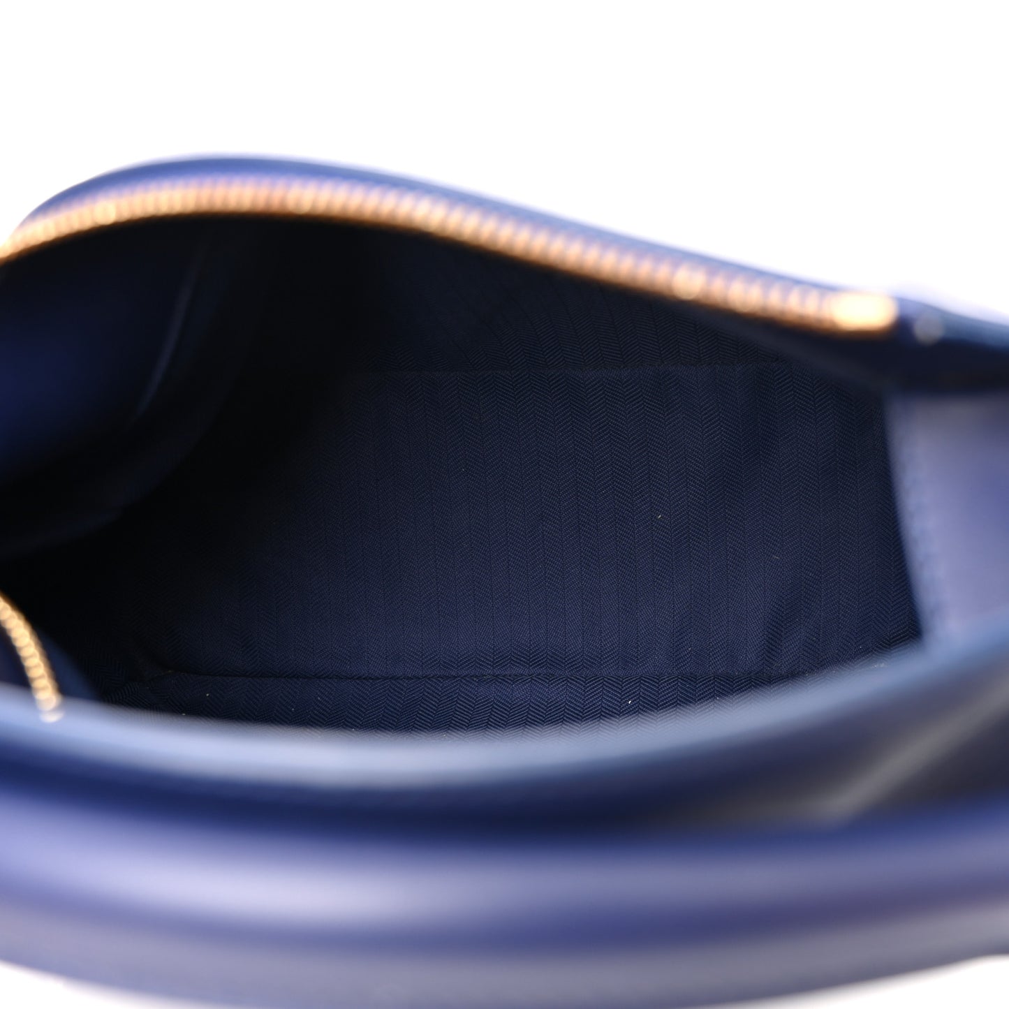 Satin Calfskin Monochrome Small Puzzle Edge Bag Navy