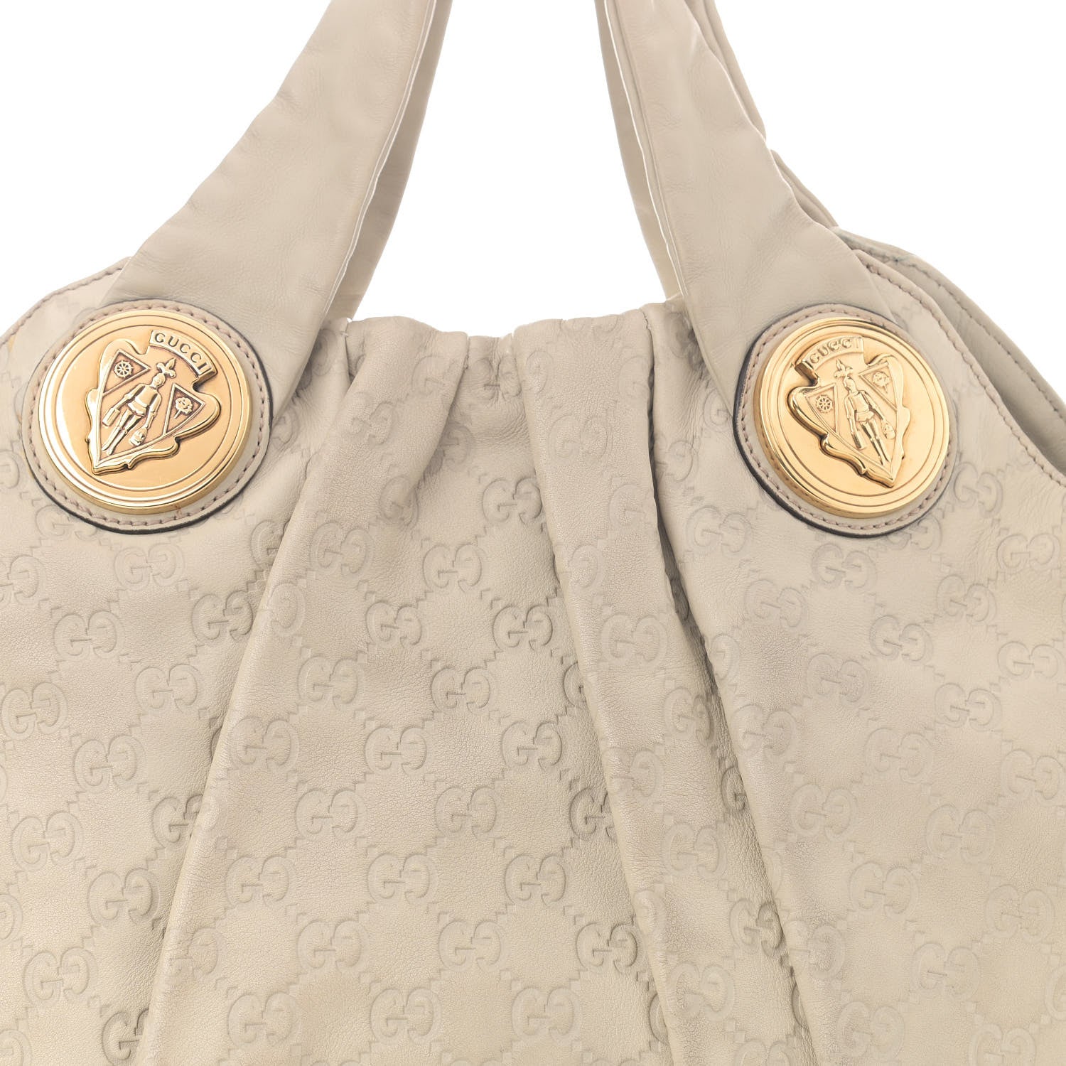 Gucci Guccissima Medium Hysteria Top Handle Bag Off White 8 of 12