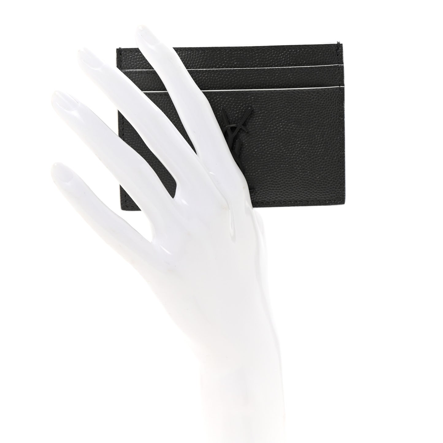 Grain De Poudre Monogram Monochrome Credit Card Case Grey