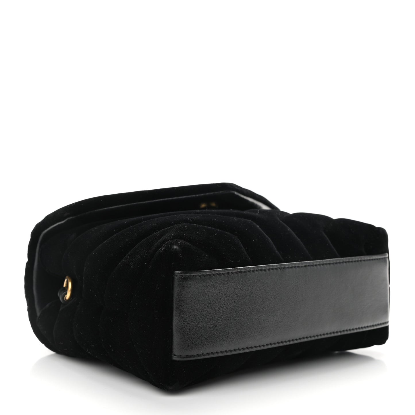 Velvet Y Quilted Monogram Toy Loulou Chain Satchel French Black