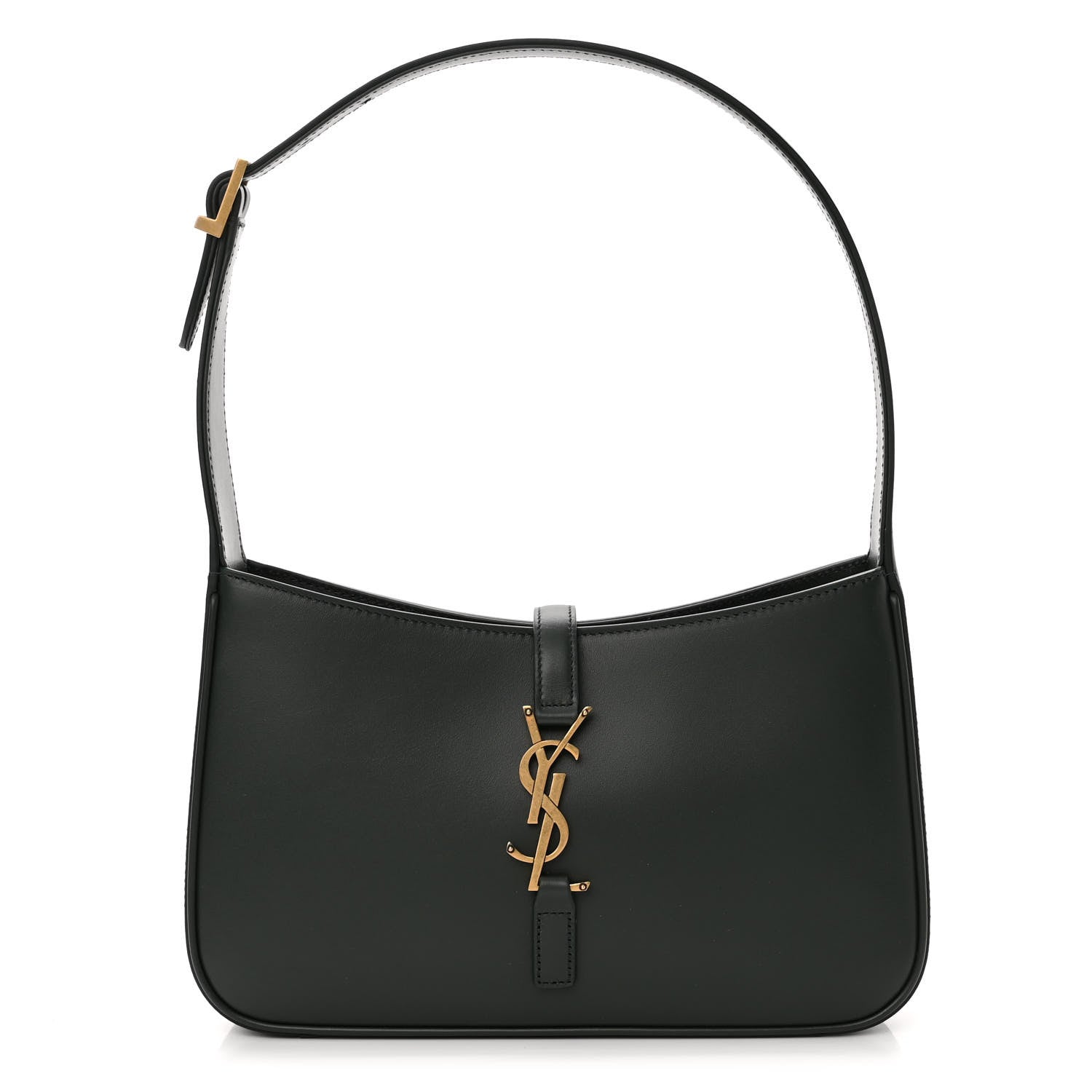 Saint Laurent Smooth Calfskin Le 5 A 7 Hobo Vert Fonce 1 of 10