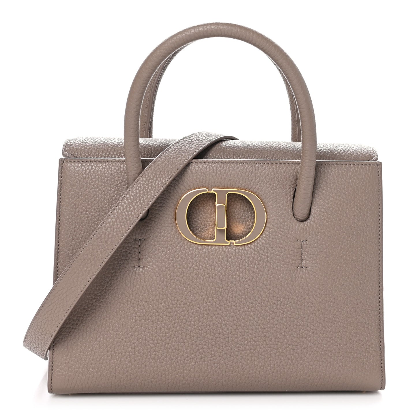 Grained Calfskin Medium St. Honore Tote Beige