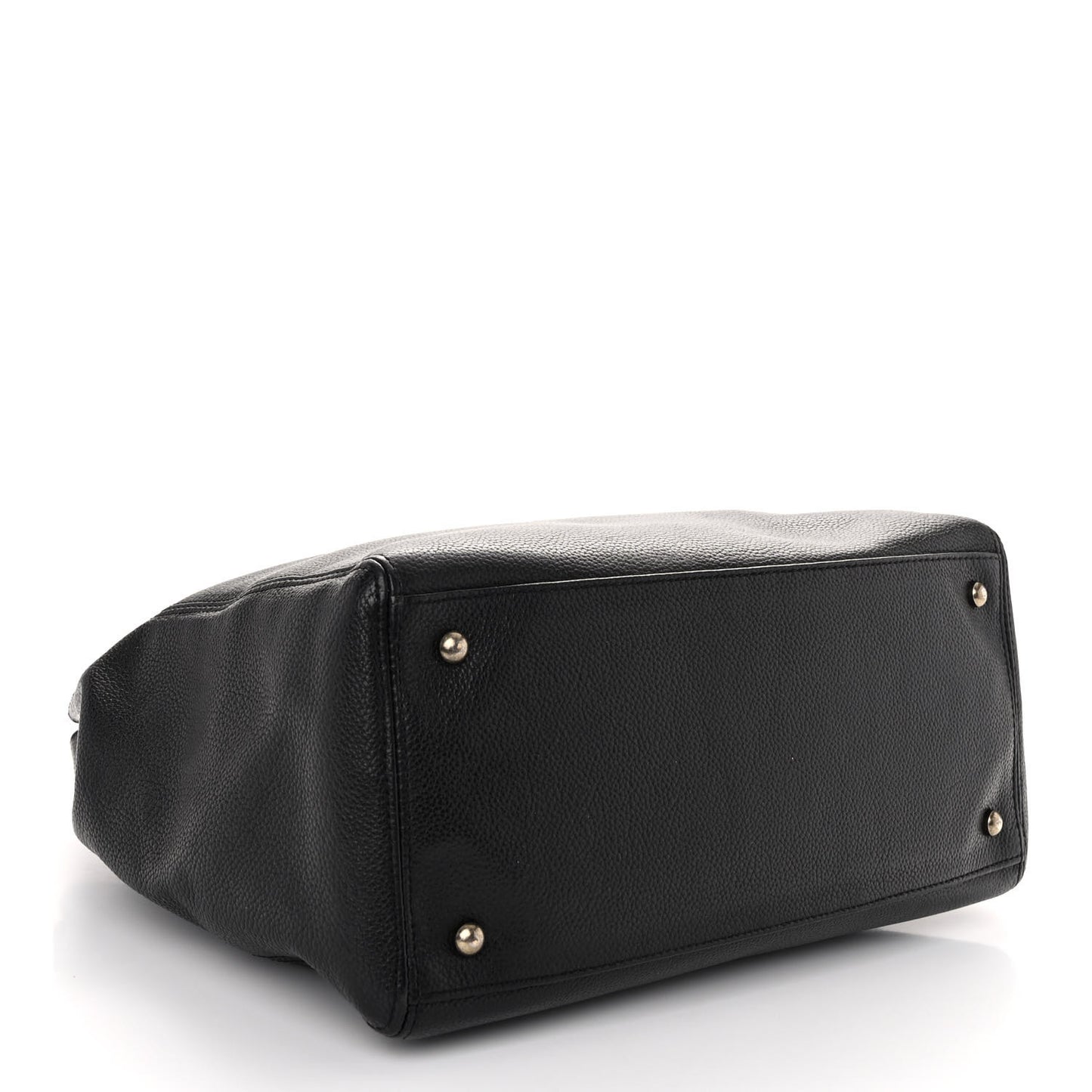 Caviar Tall Cerf Tote Black