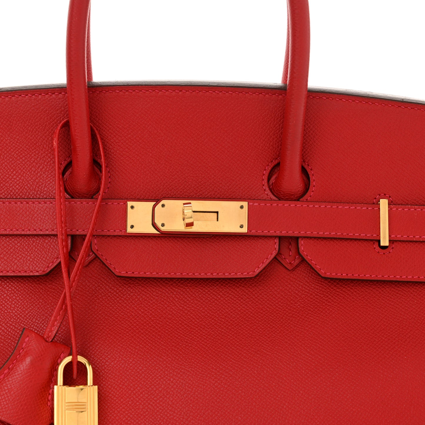 Epsom Birkin 35 Rouge Casaque
