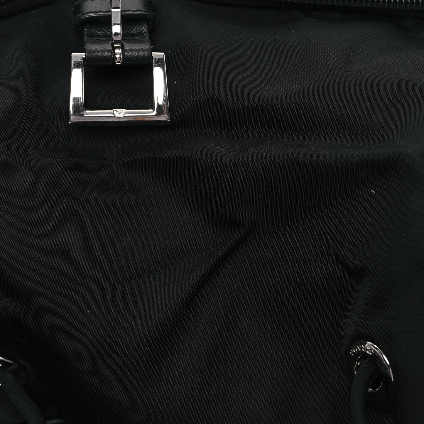 Tessuto Nylon Saffiano Vela Backpack Black