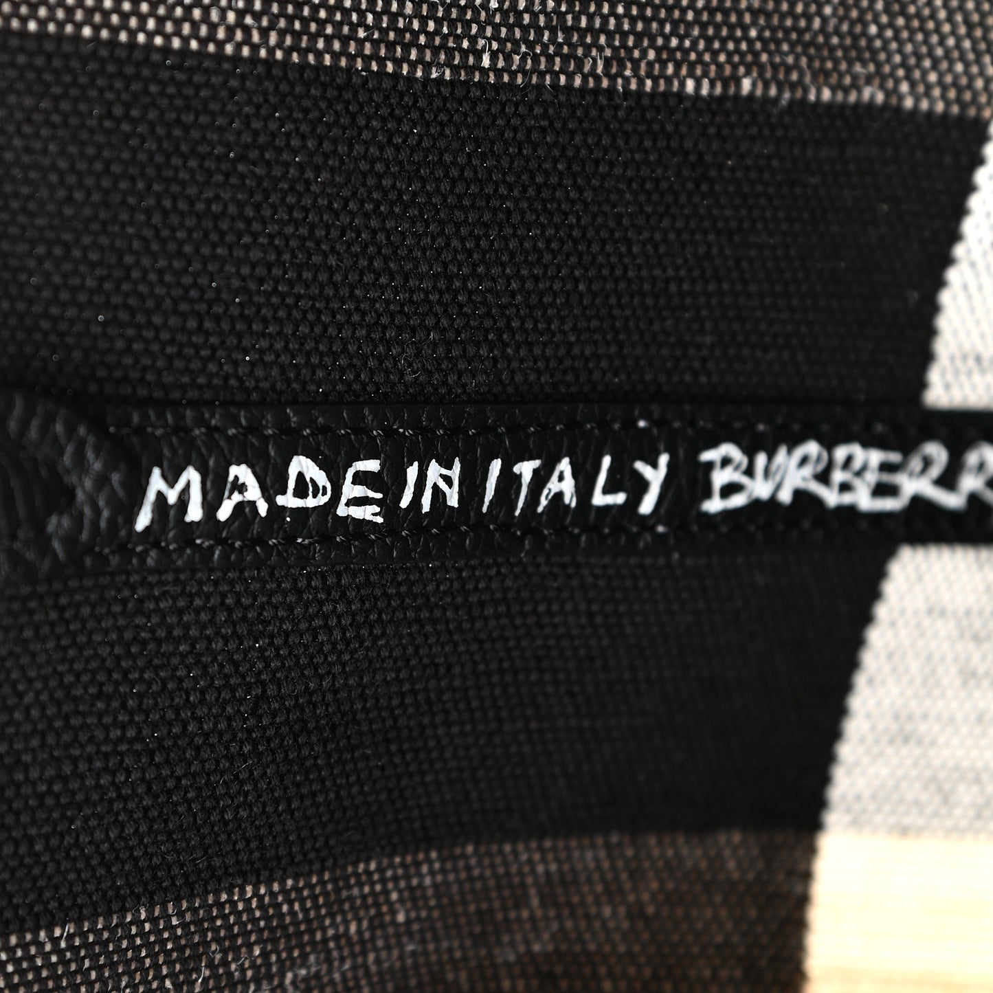 Coated Canvas Mega Check Medium Doodle Tote Black