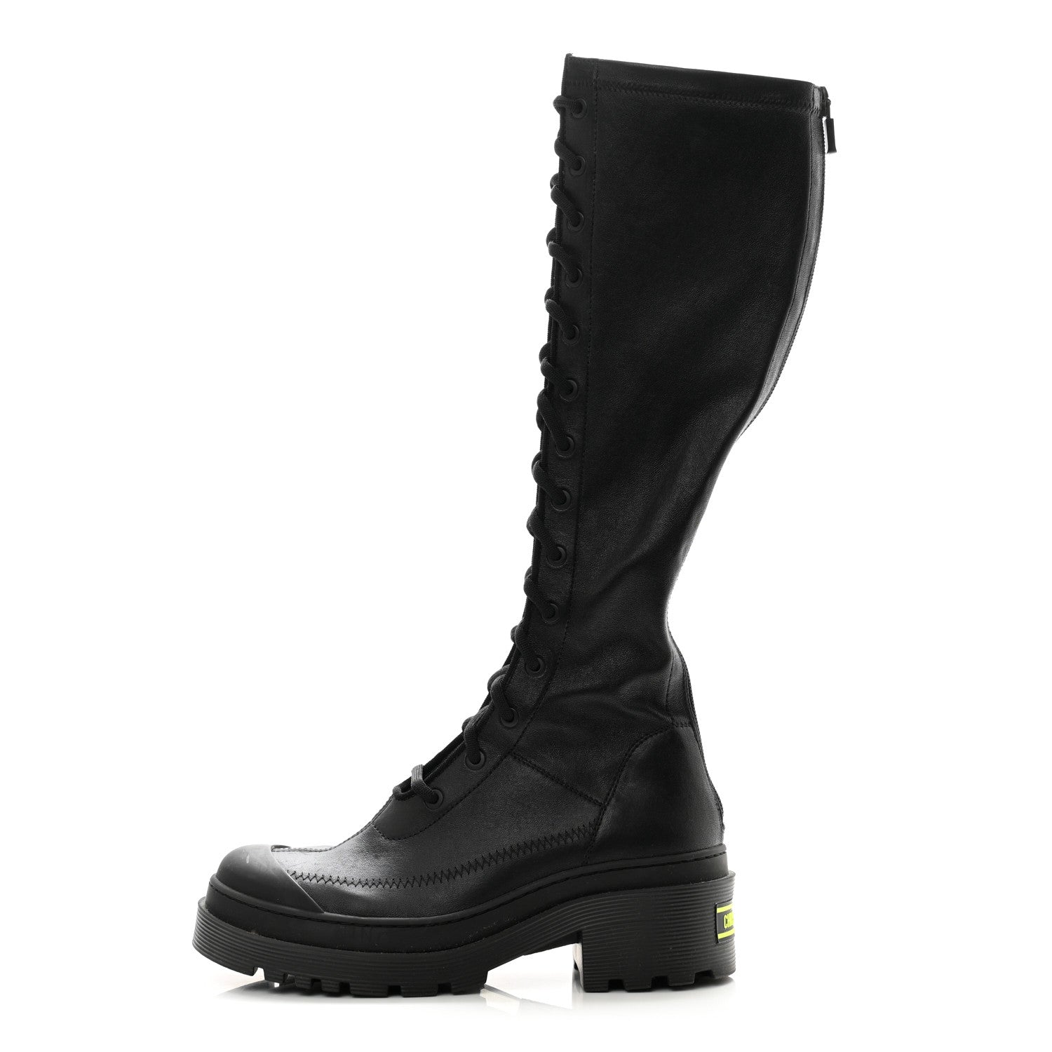 Christian Dior Nappa Stretch Dior Arcade High Boots 36 Black