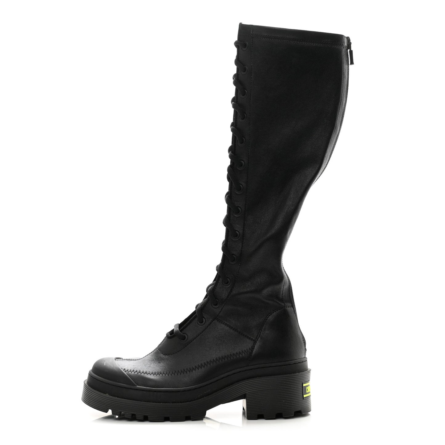 Nappa Stretch Dior Arcade High Boots 36 Black