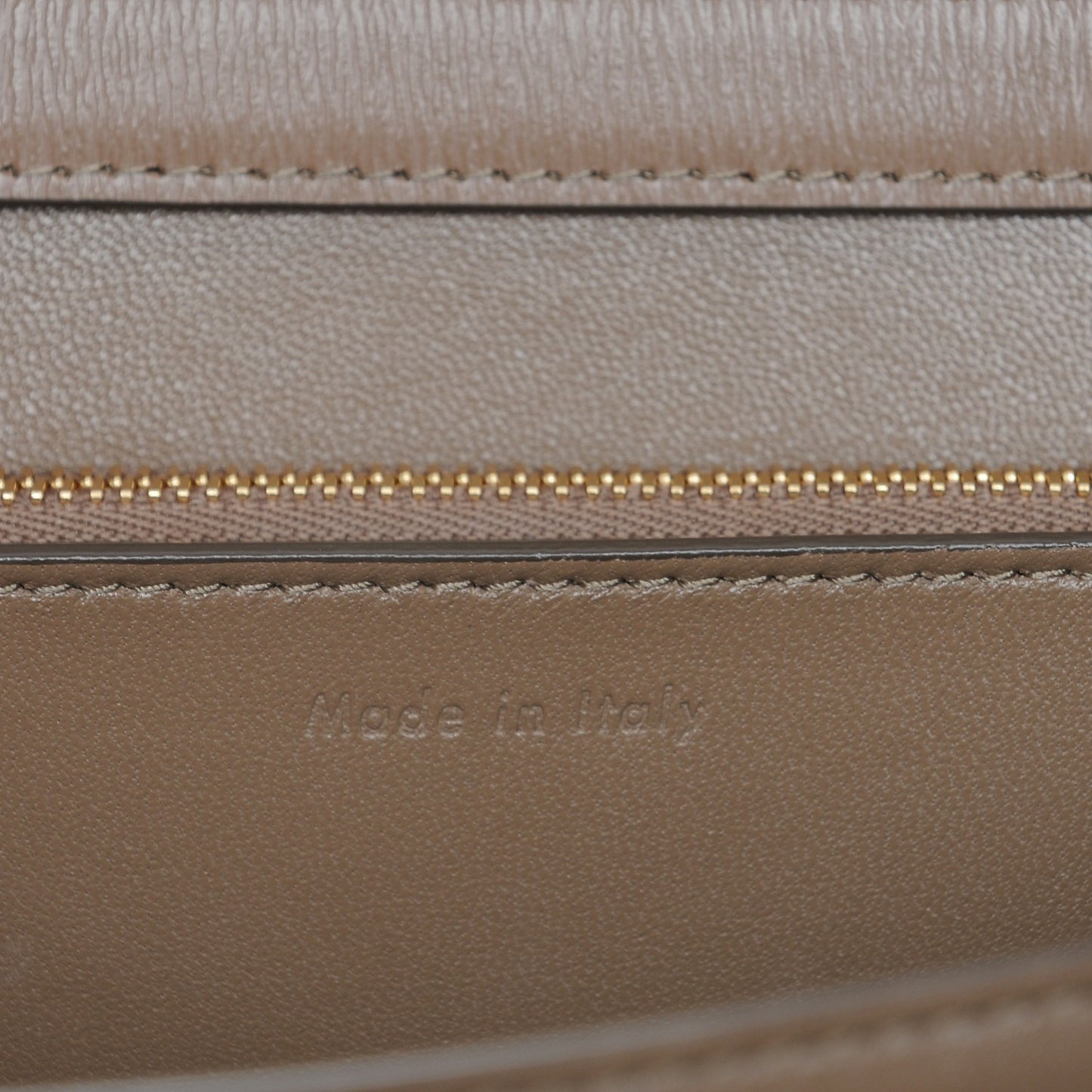 Liege Calfskin Medium Classic Box Flap Bag Taupe