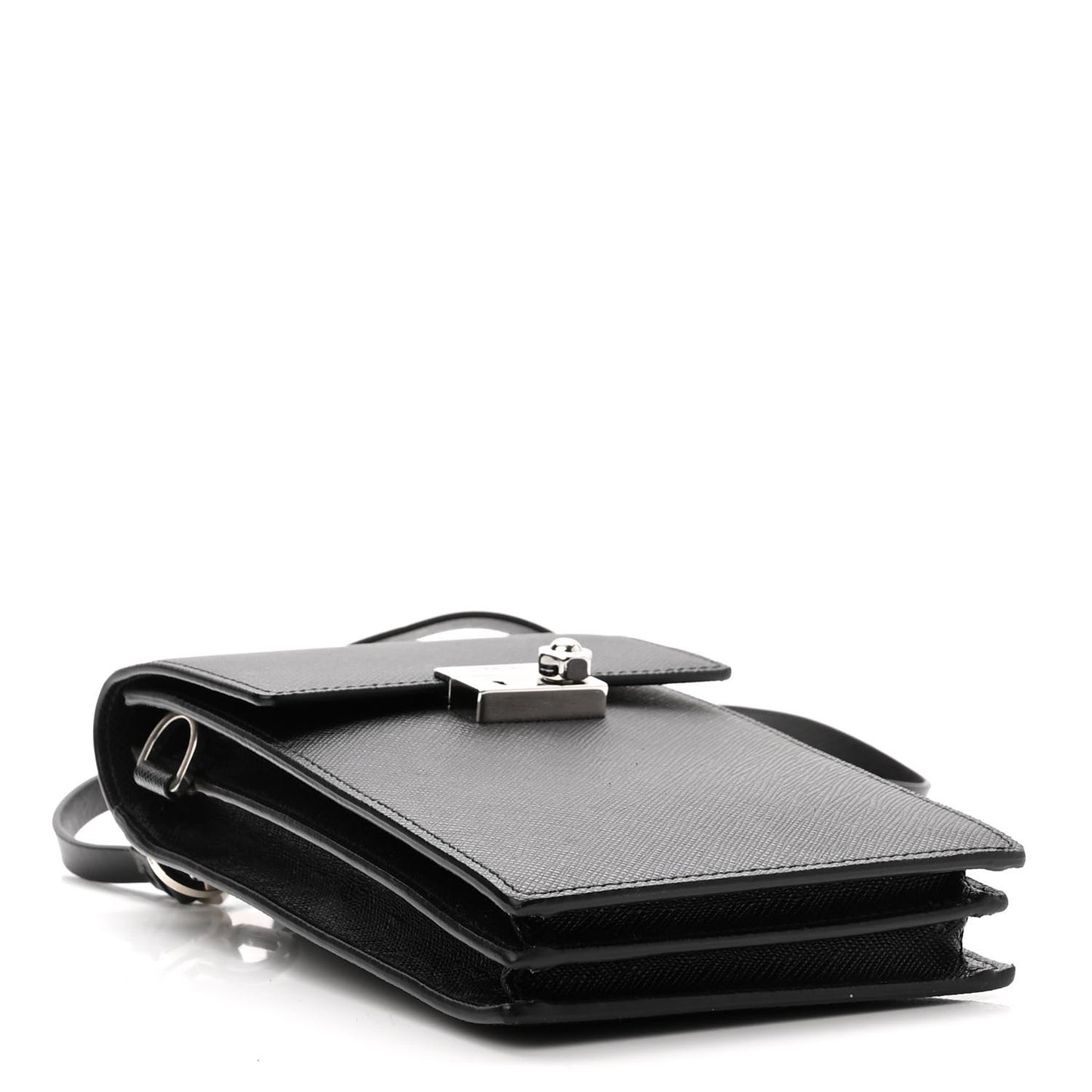 Saffiano Lock Bag Black