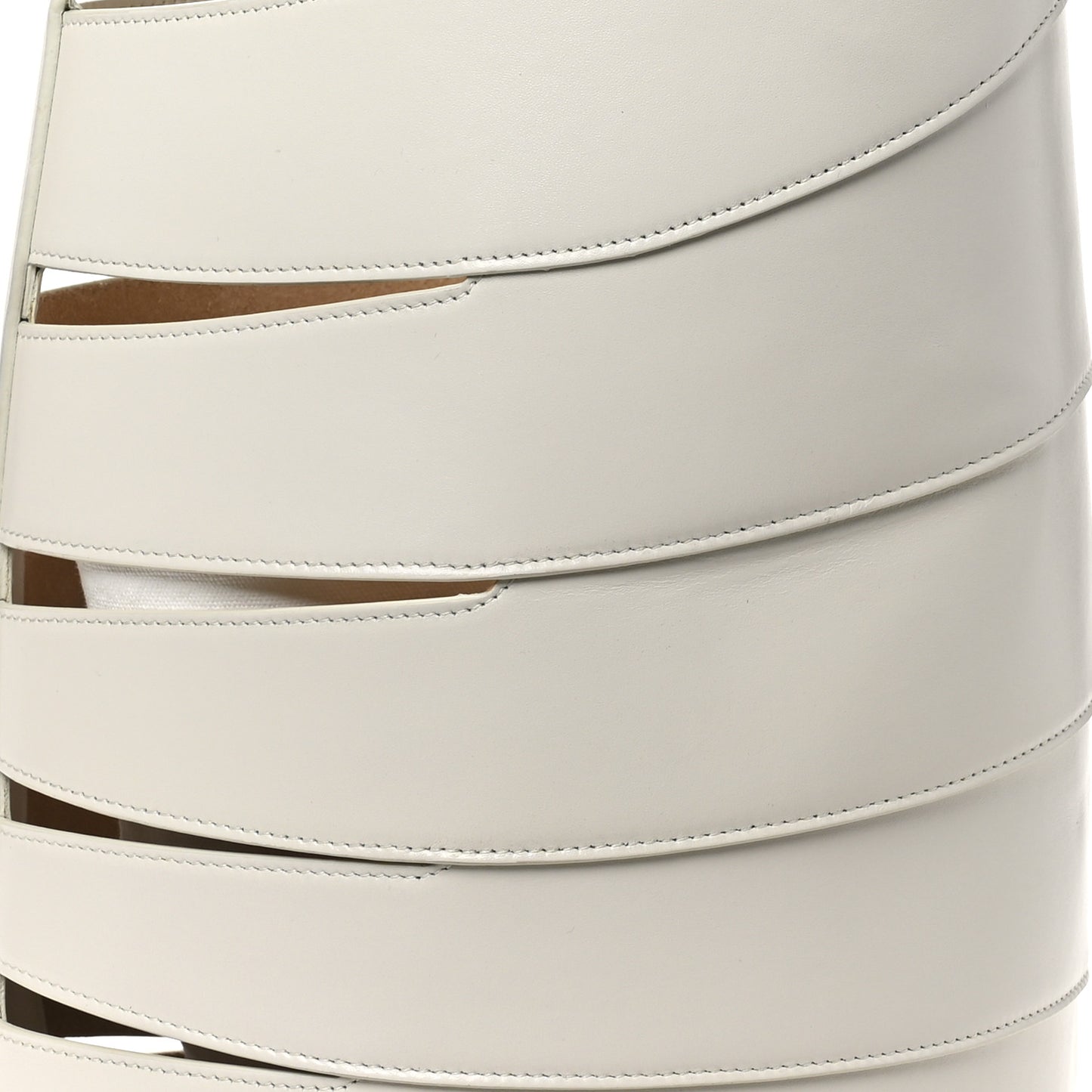 Lux Calfskin Medium Babel Bag Ivory