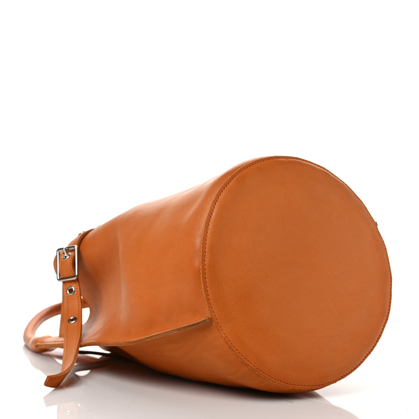 Smooth Calfskin Big Bag Bucket Orange