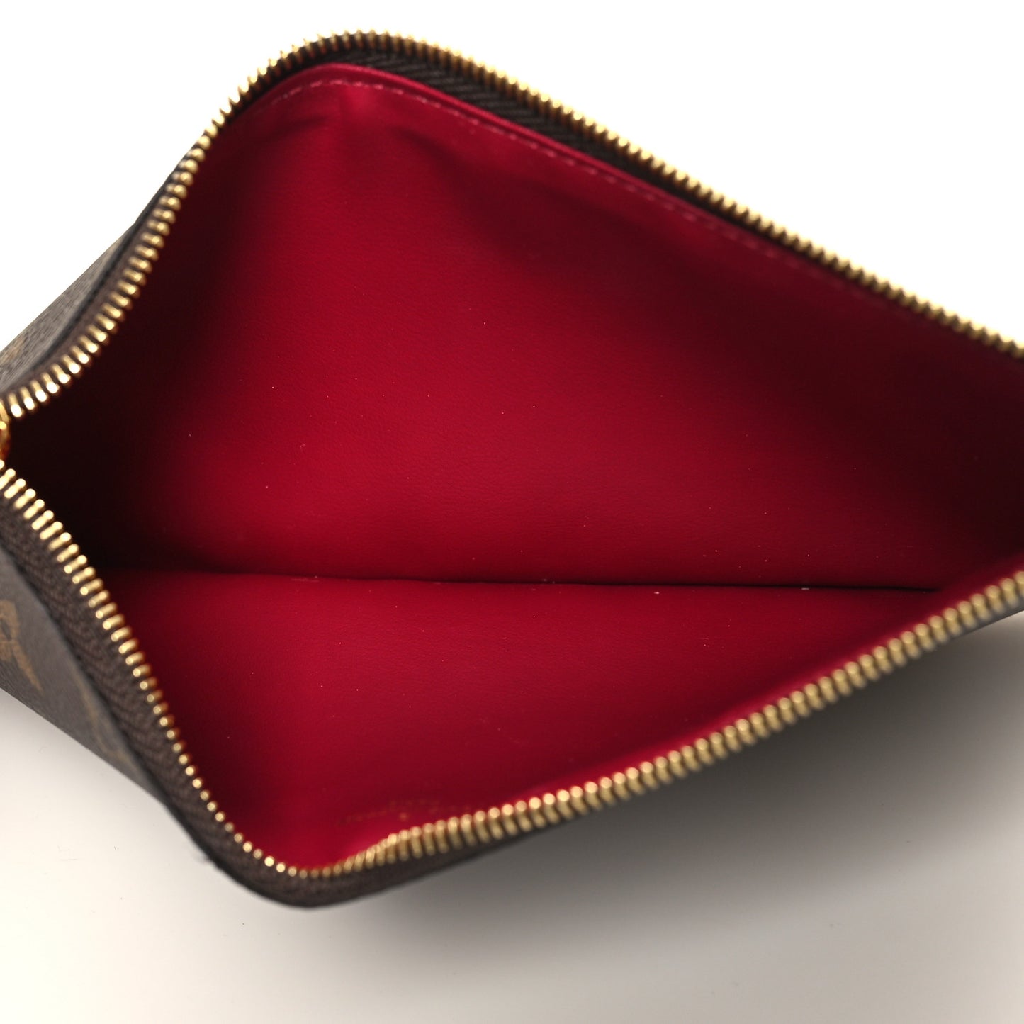 Monogram Pochette Felicie Chain Wallet Fuchsia