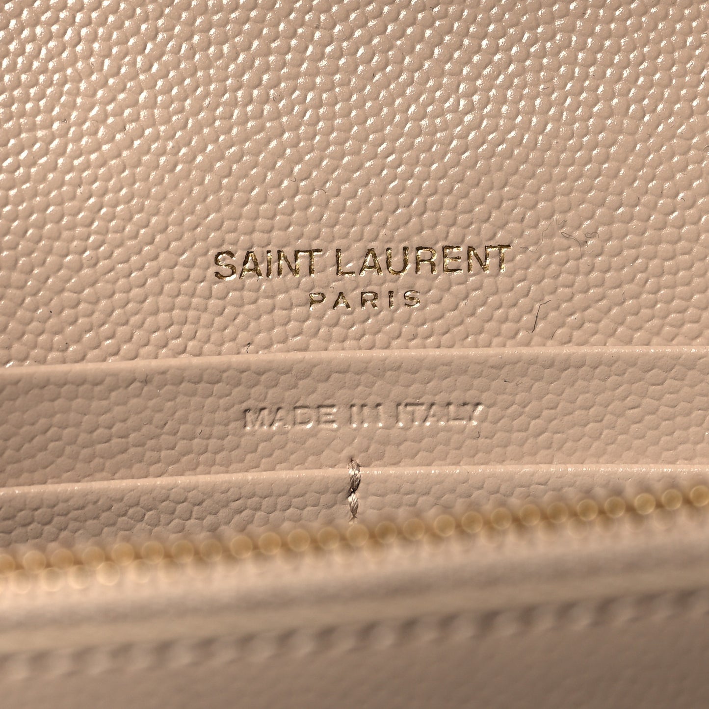 Grain De Poudre Mixed Matelasse Triquilt Monogram Chain Wallet Dark Beige