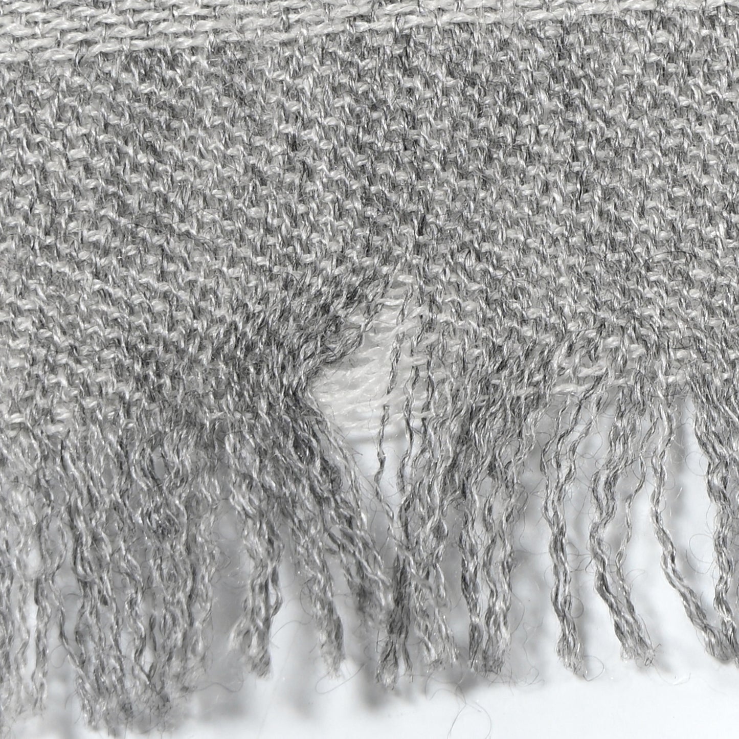 Cashmere Silk CC Heart Scarf Grey