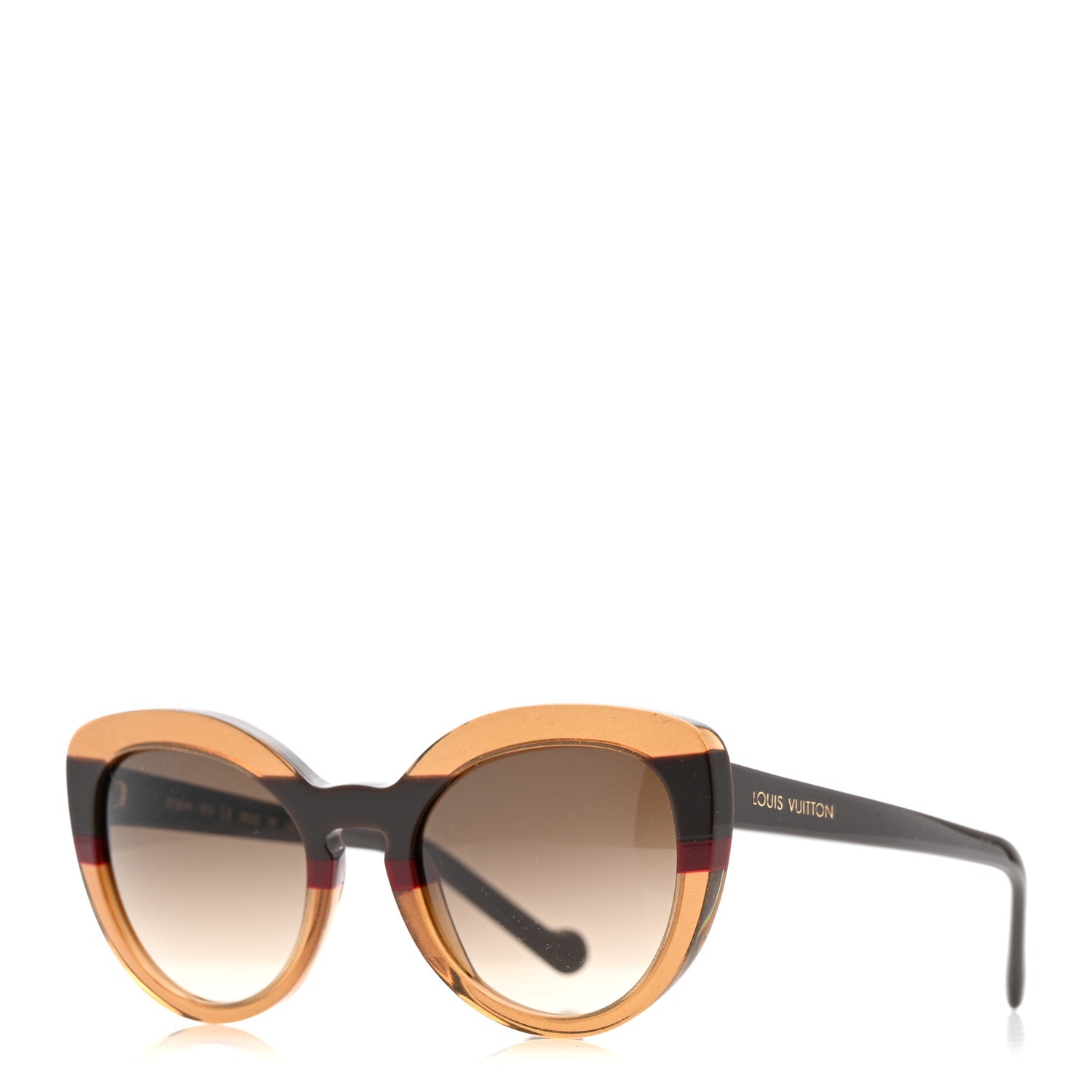 Louis Vuitton Peony Sunglasses Z0786W Brown Glitter 1835724