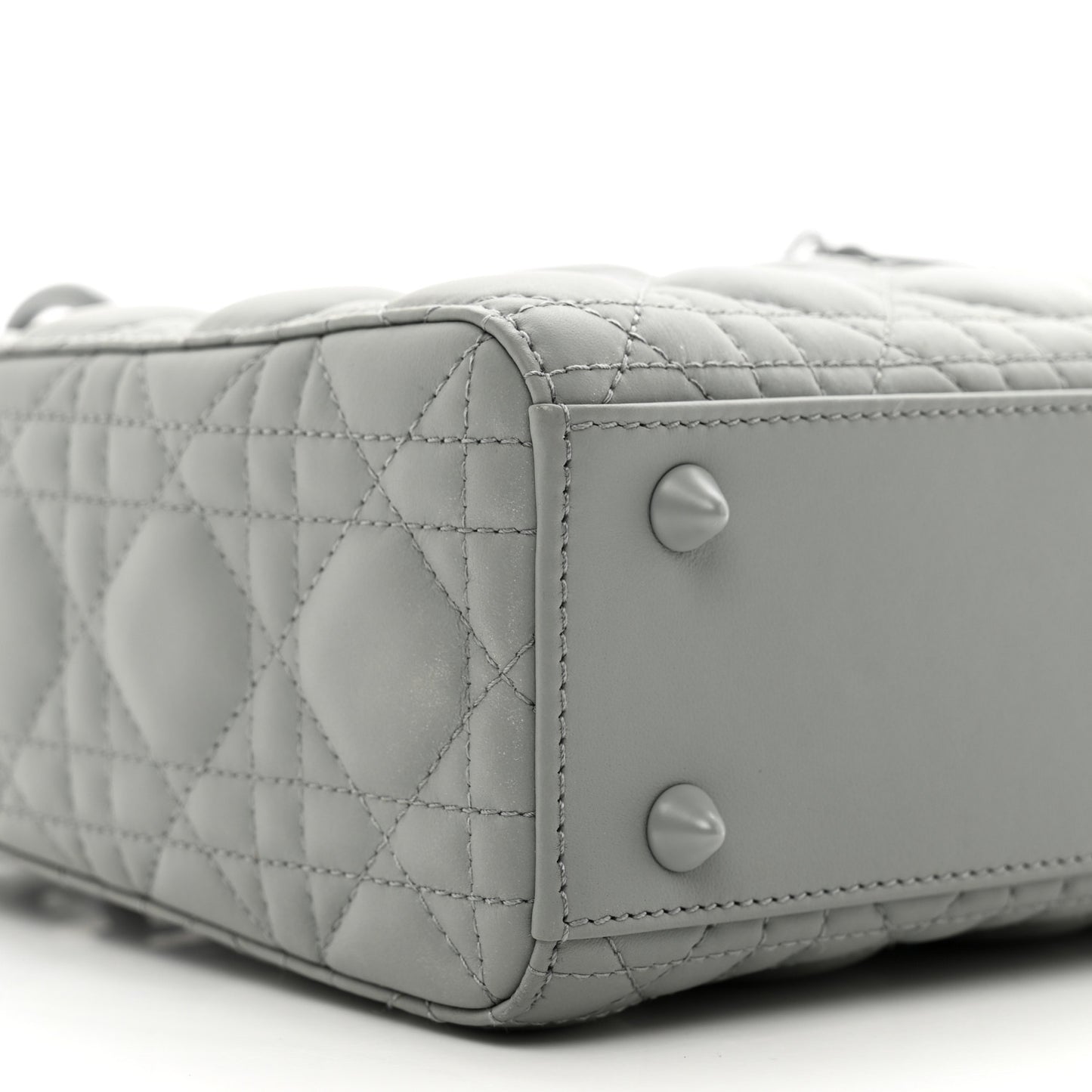 Ultra Matte Calfskin Cannage Small My ABCDior Lady Dior Gray