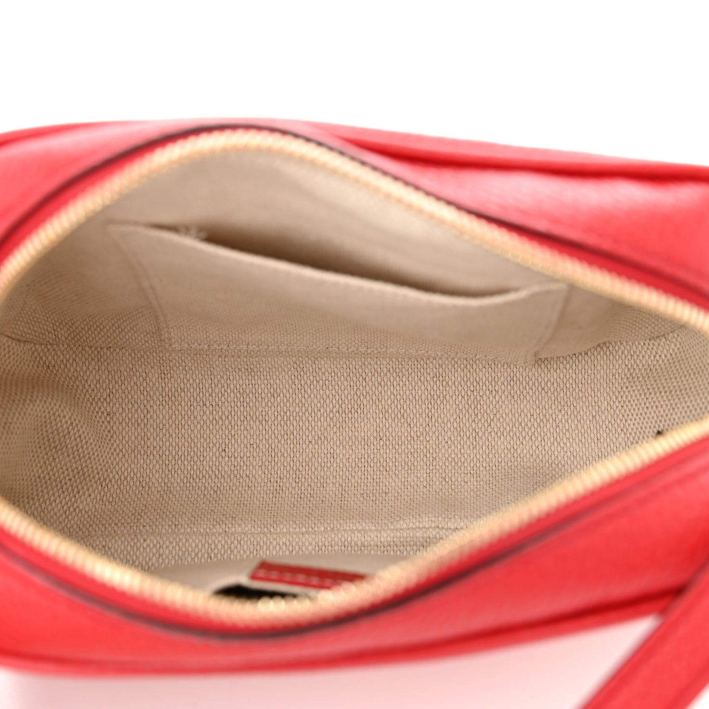 Pebbled Calfskin Small Soho Disco Bag Tabasco Red