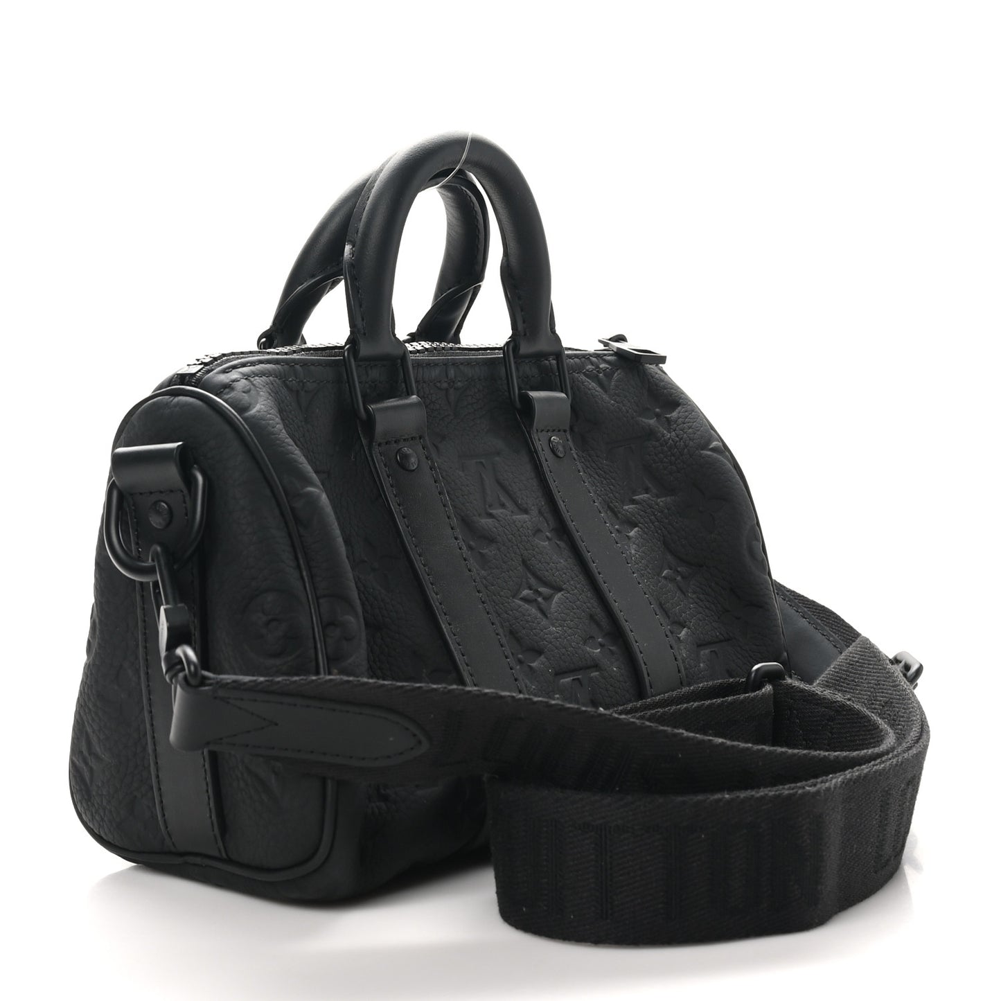 Monogram Taurillon Keepall Bandouliere 25 Black
