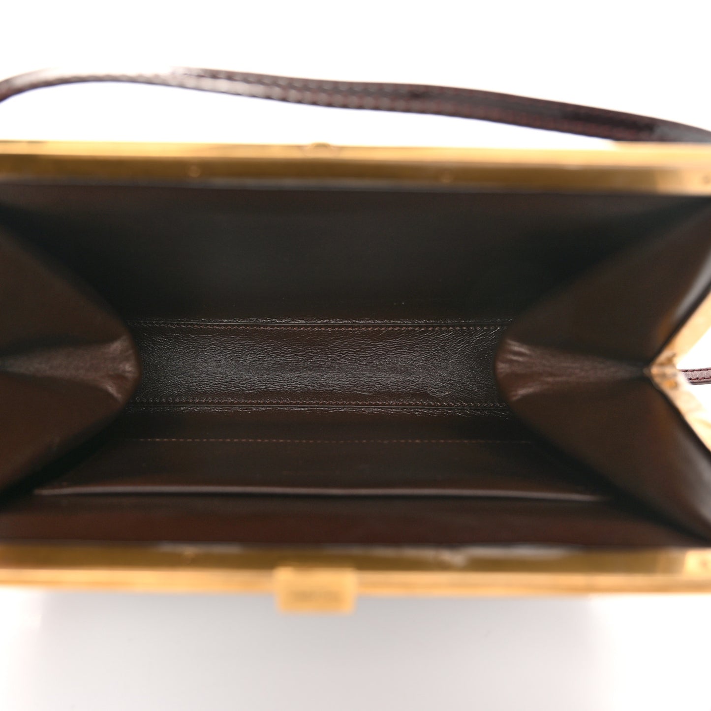 Patent Calfskin Small Le Anne-Marie Shoulder Bag Strong Espresso