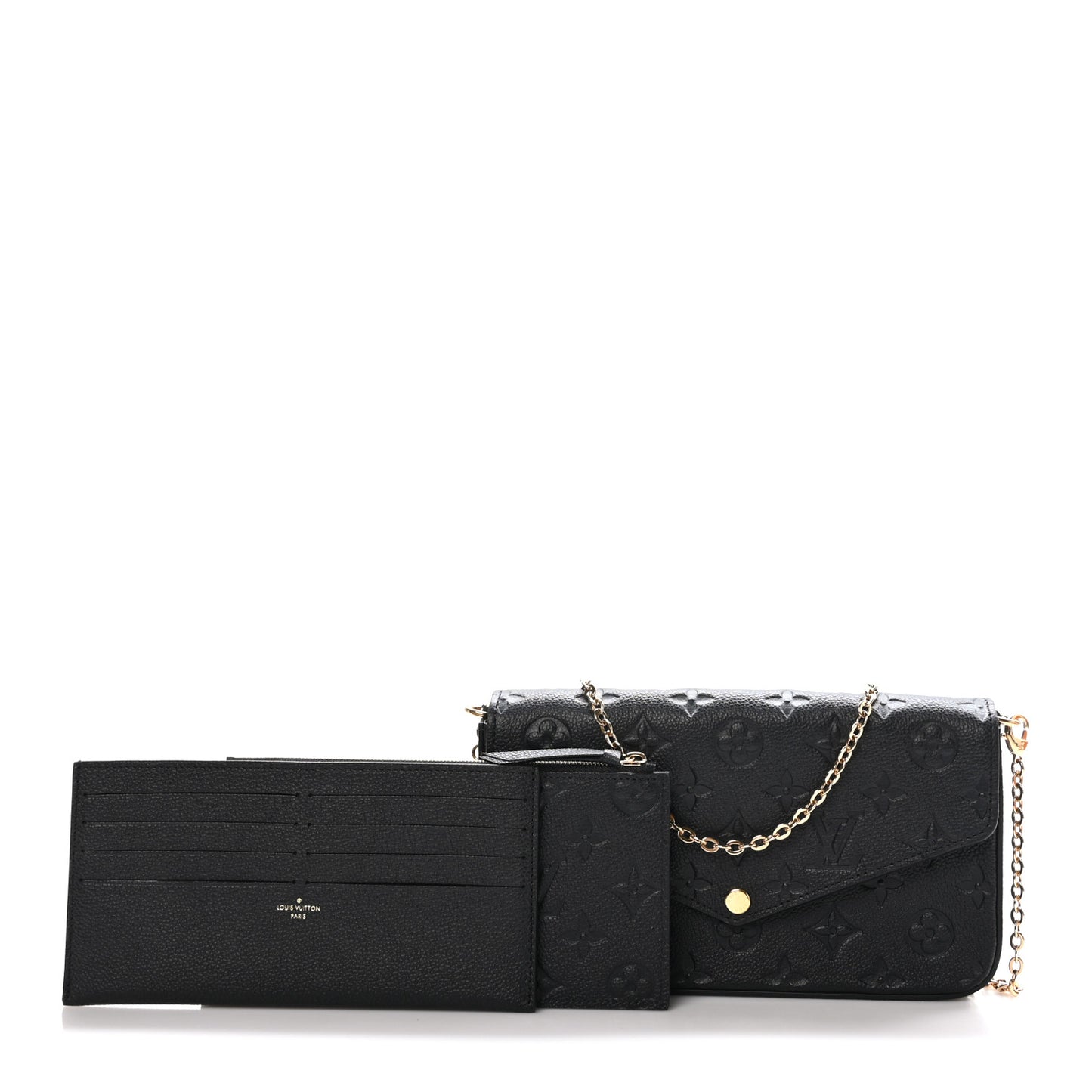 Empreinte Pochette Felicie Chain Wallet Black