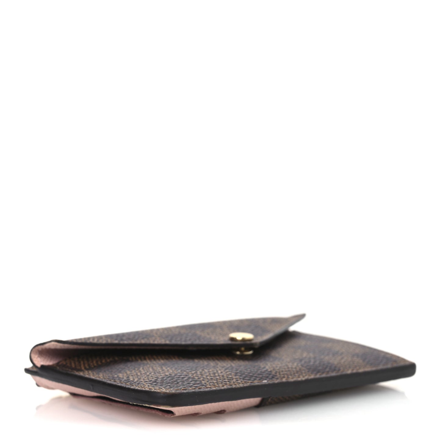 Damier Ebene Recto Verso Card Holder Rose Ballerine