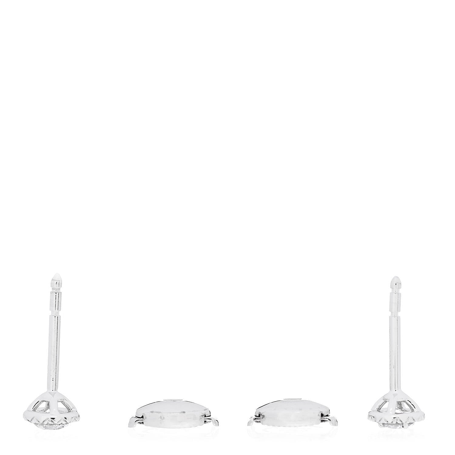 Tiffany Platinum Diamond .32ctw Soleste Earrings 3 of 5