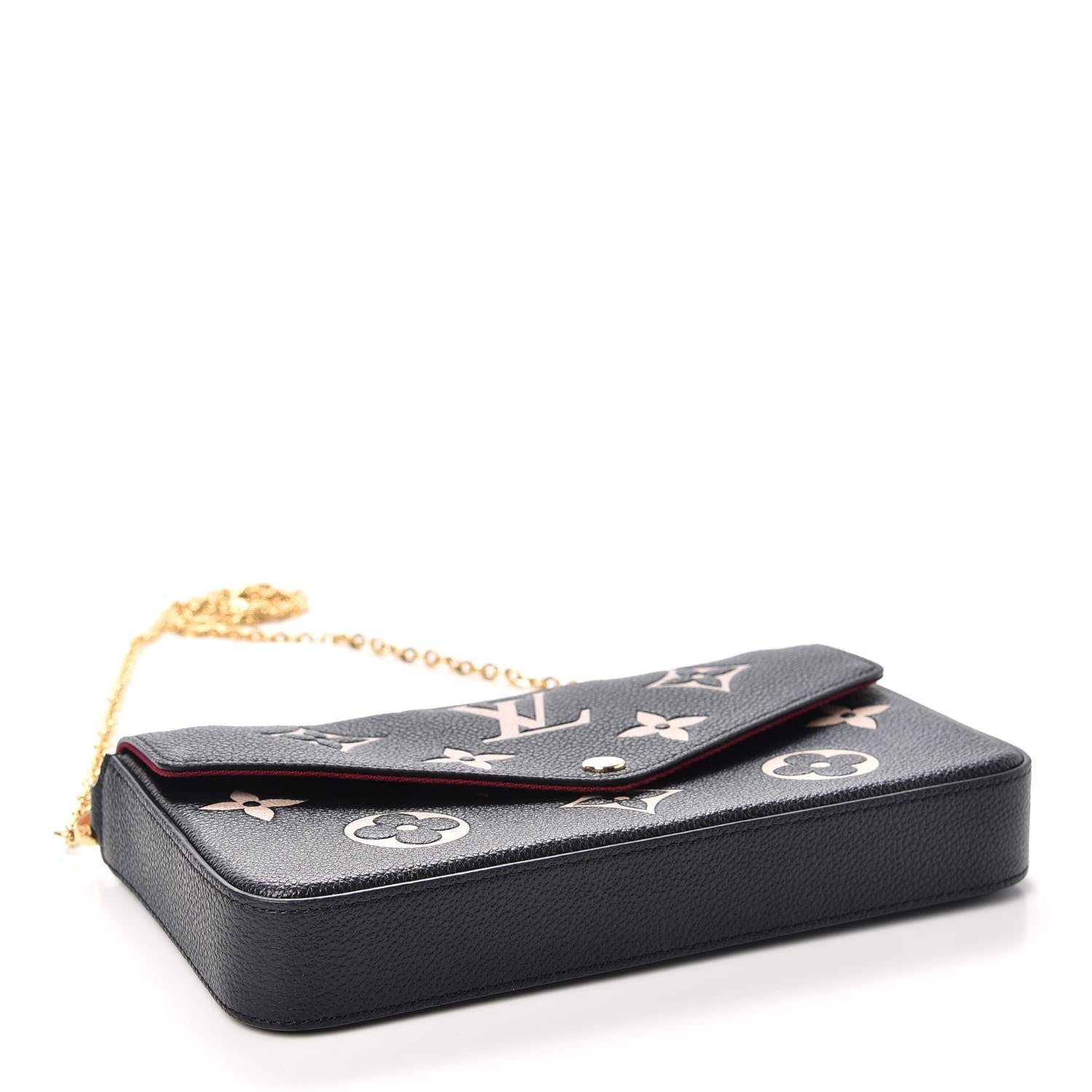 Louis Vuitton Empreinte Monogram Giant Felicie Pochette Black Beige 4 of 10