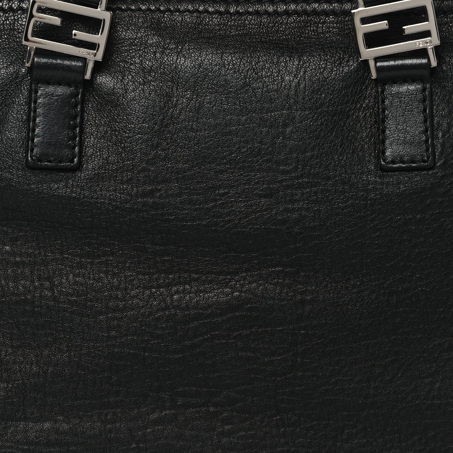 Crinkled Lambskin Zip Tote Black
