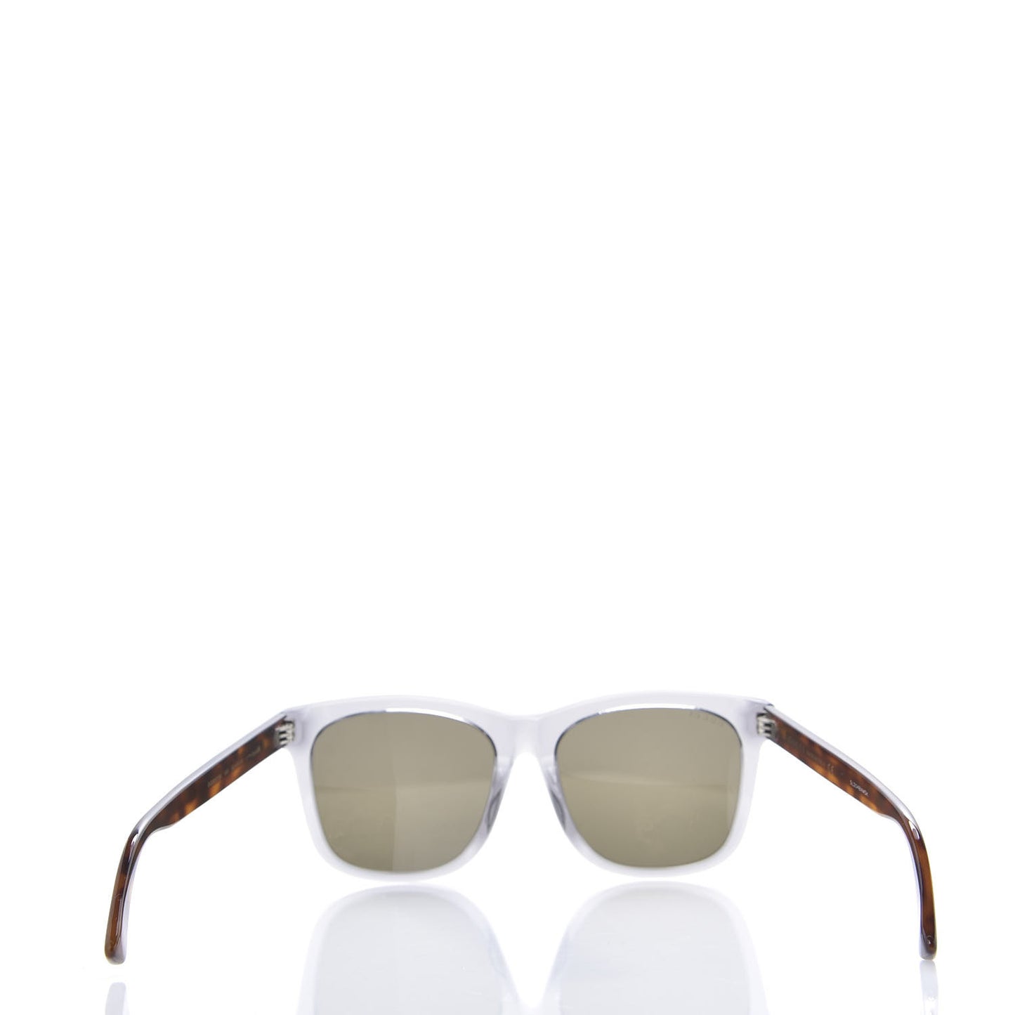 Acetate Square Frame Web Sunglasses GG0057SK Grey Havana