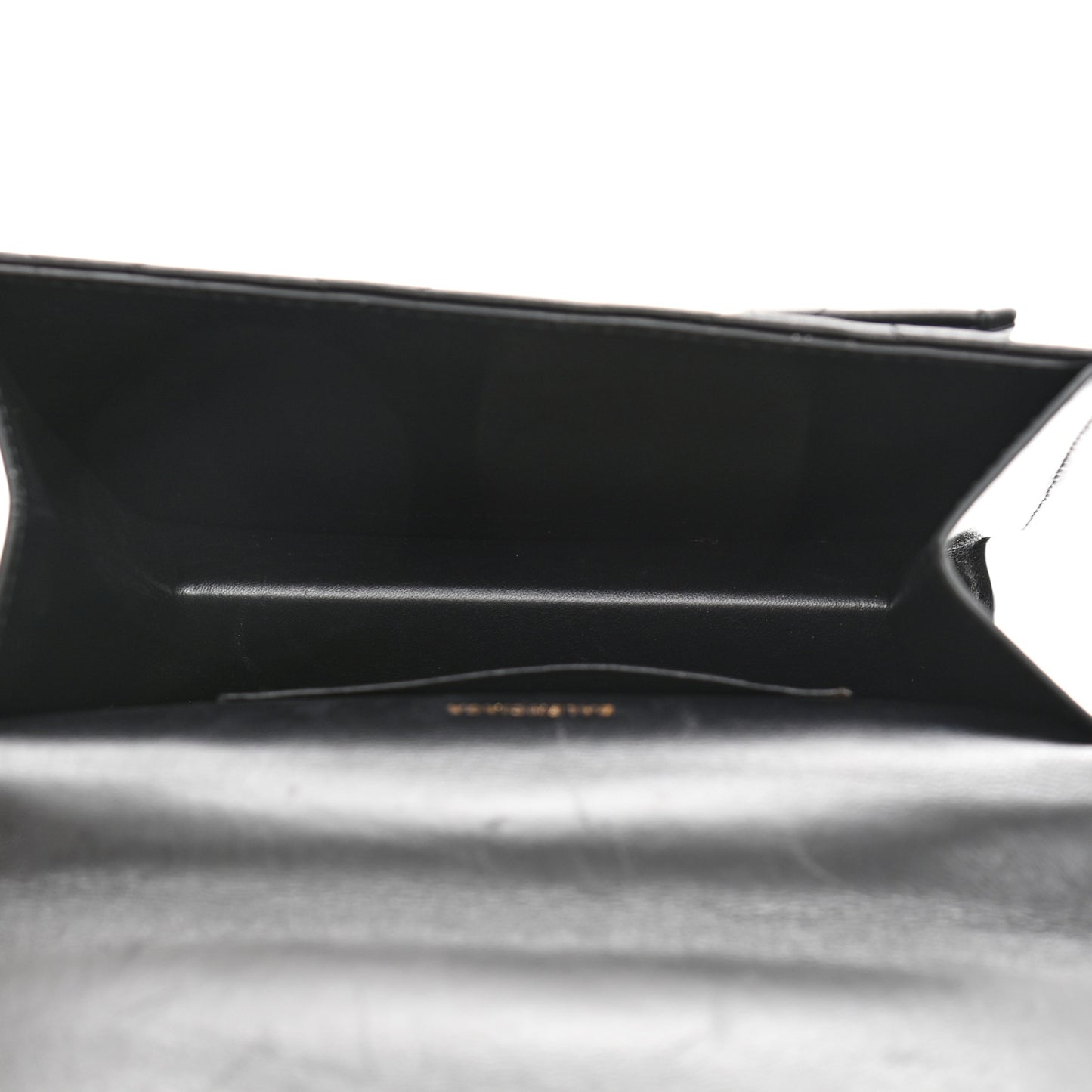 Nappa Calfskin Quilted XS Sharp Top Handle Bag Black