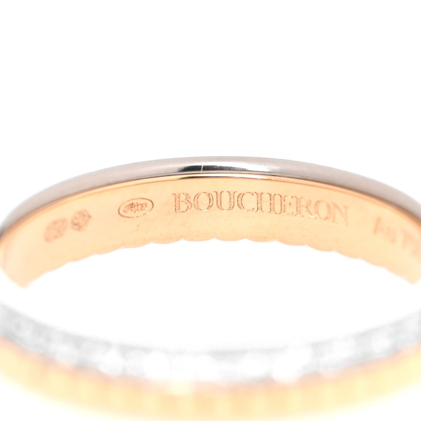 18K Yellow White Gold Diamond Quatre Radiant Wedding Band Ring 51 5.75