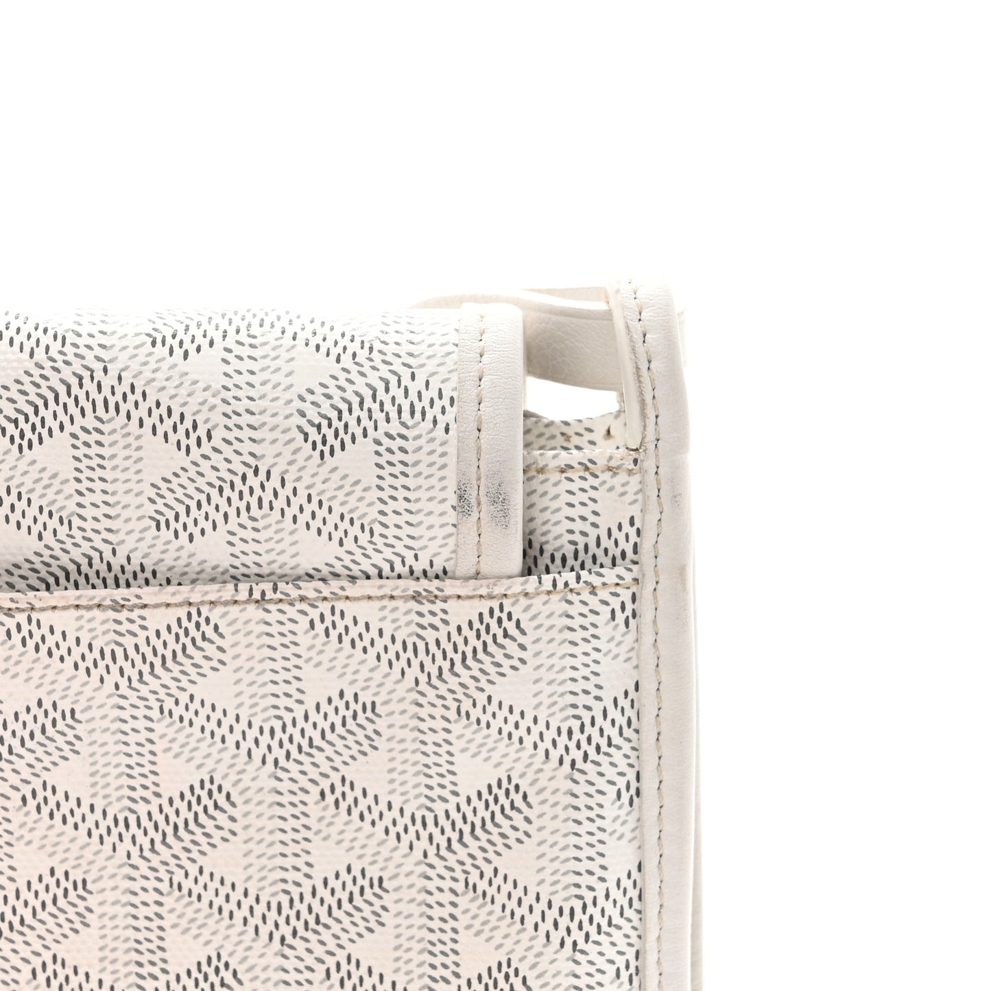 Goyardine Plumet Wallet Clutch White
