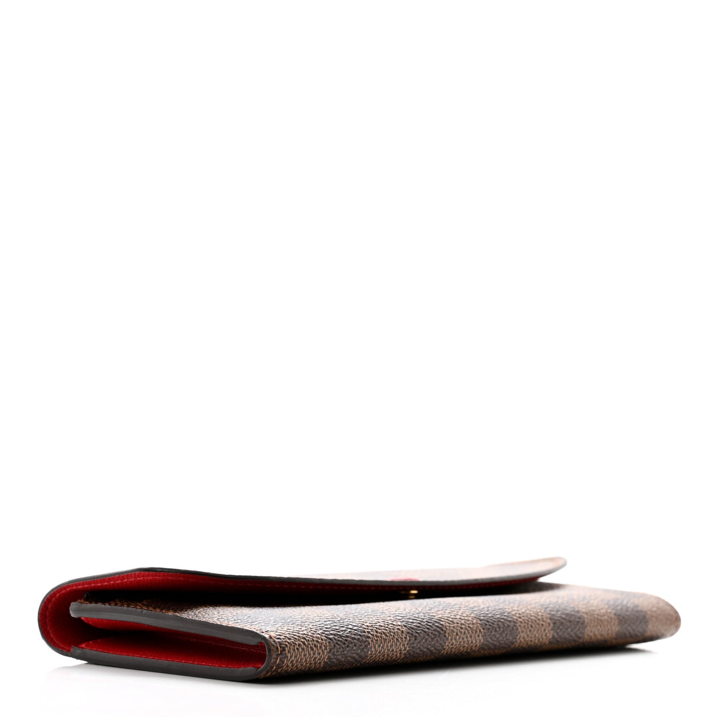 Damier Ebene Emilie Wallet Red