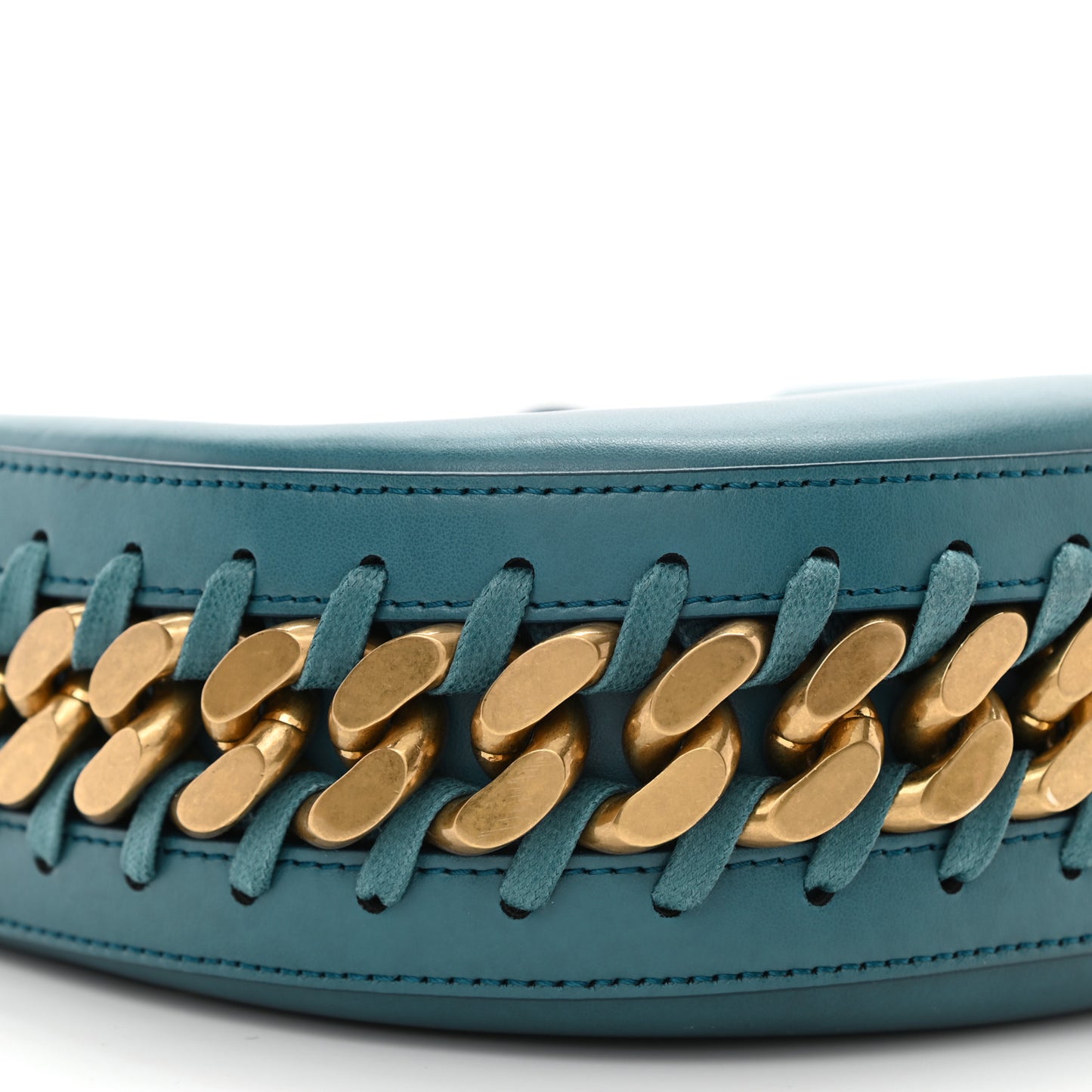 Eco Alter Nappa Medium Frayme Shoulder Bag Teal
