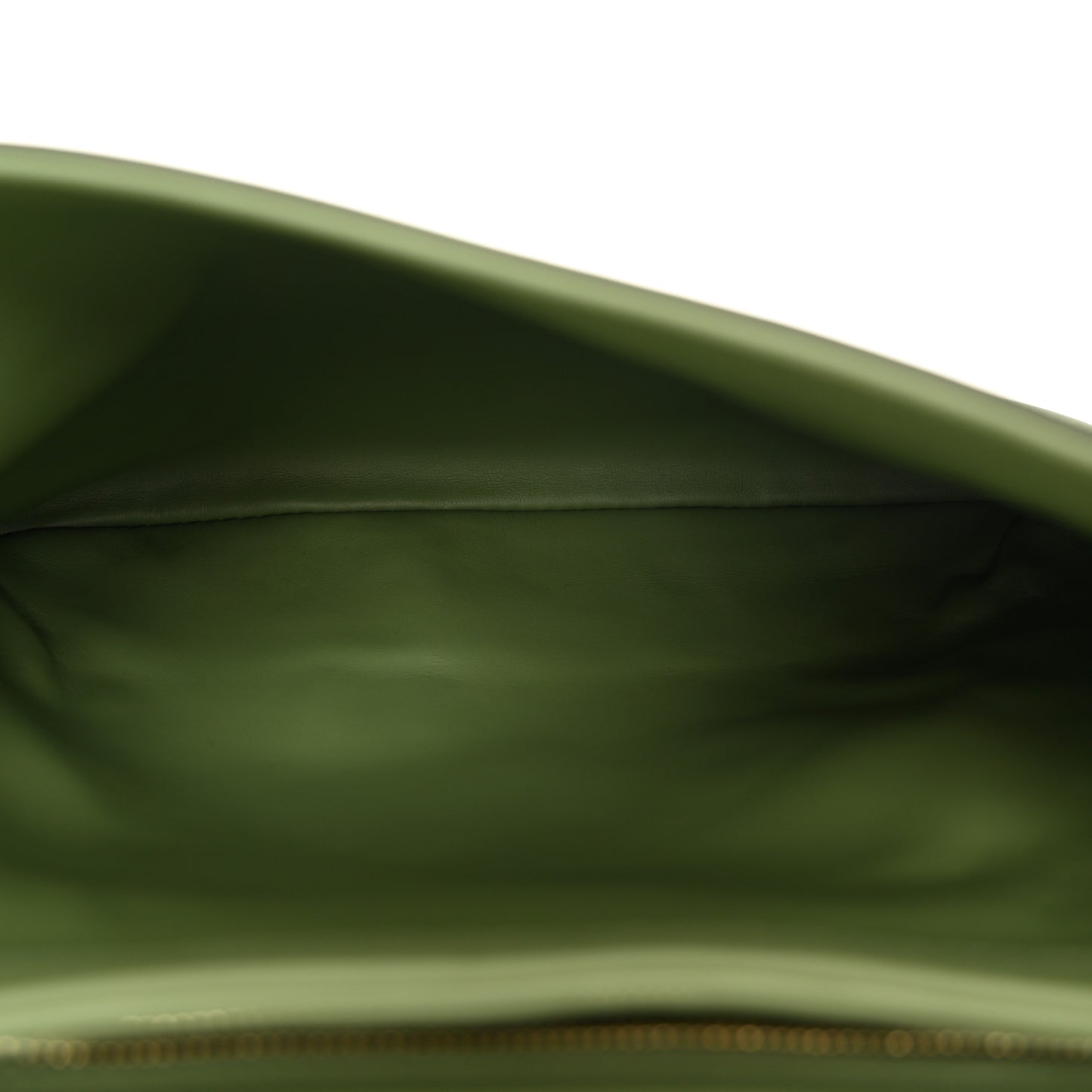 Roxy Calfskin Web Medium Blondie Top Handle Shoulder Flap Bag Salamander Green