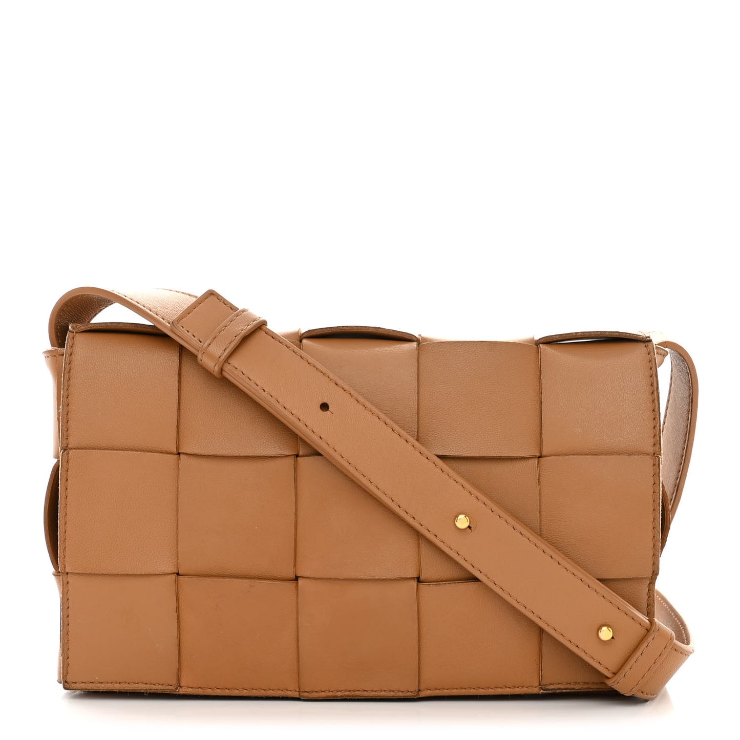 Nappa Maxi Intreccio Cassette Bag Almond