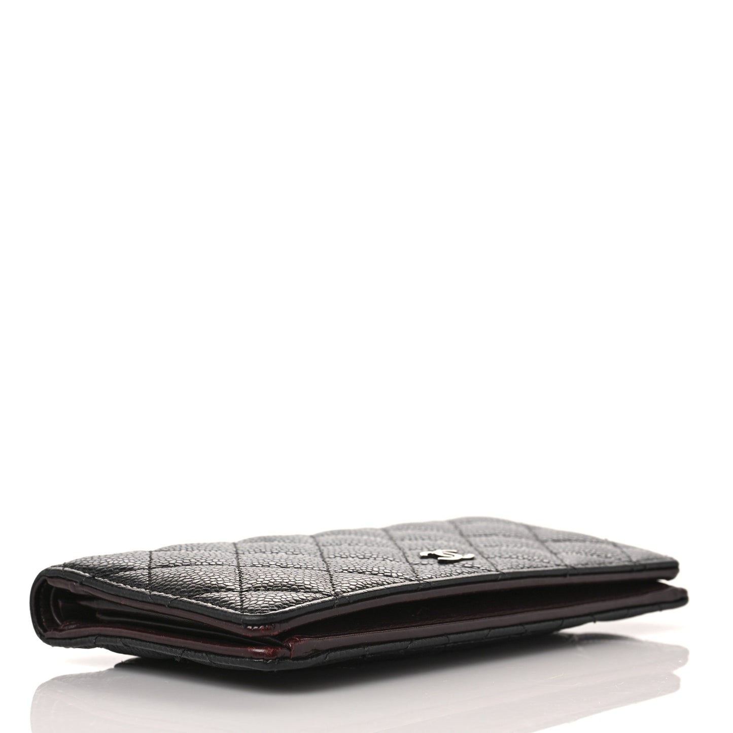 Caviar Quilted Yen Wallet Black