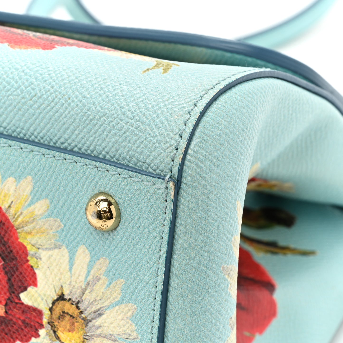 Dauphine St.Giap Papaveri Print Medium Miss Sicily Satchel Celeste