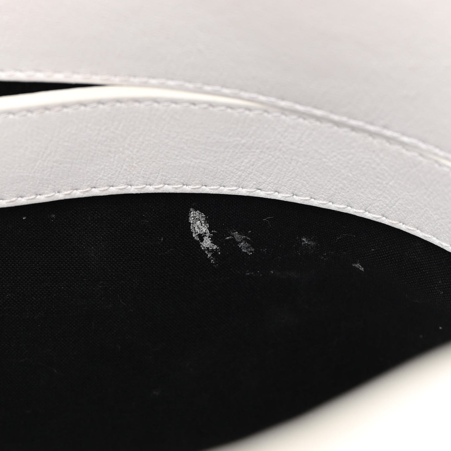 Smooth Calfskin 3D Logo S Ville Top Handle Bag White Screen Blue Black