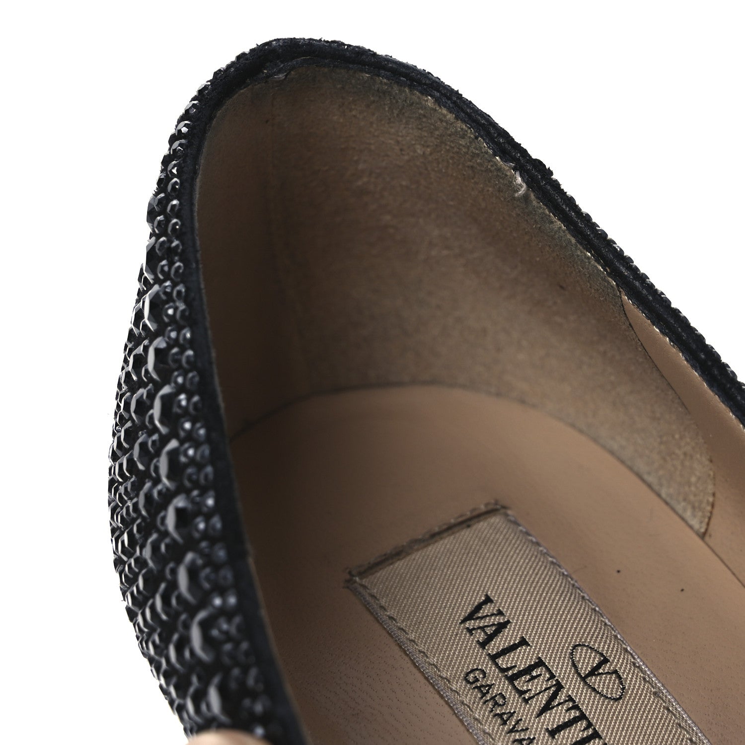 Valentino Garavani Suede Crystal Embellished  36 Black 11 of 11