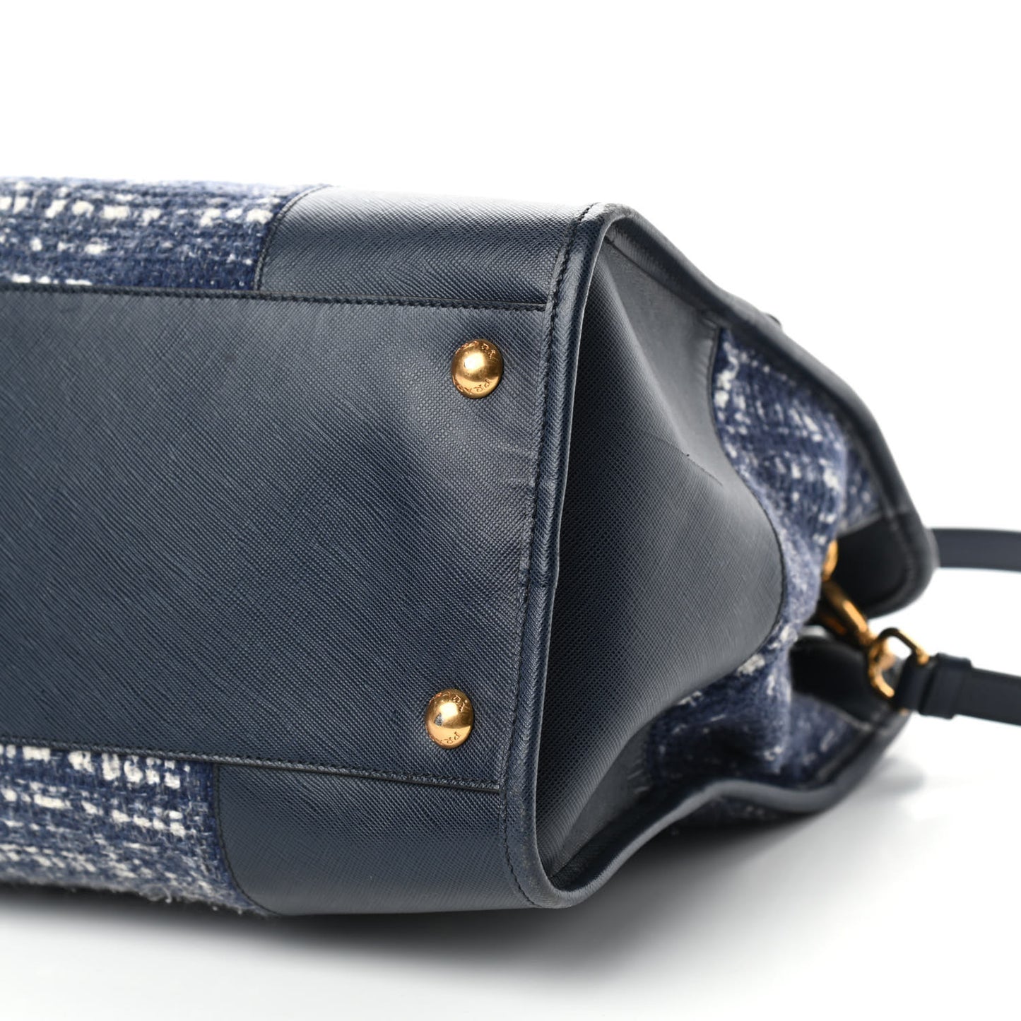 Tela Tweed Saffiano Tote Bag Inchiostro