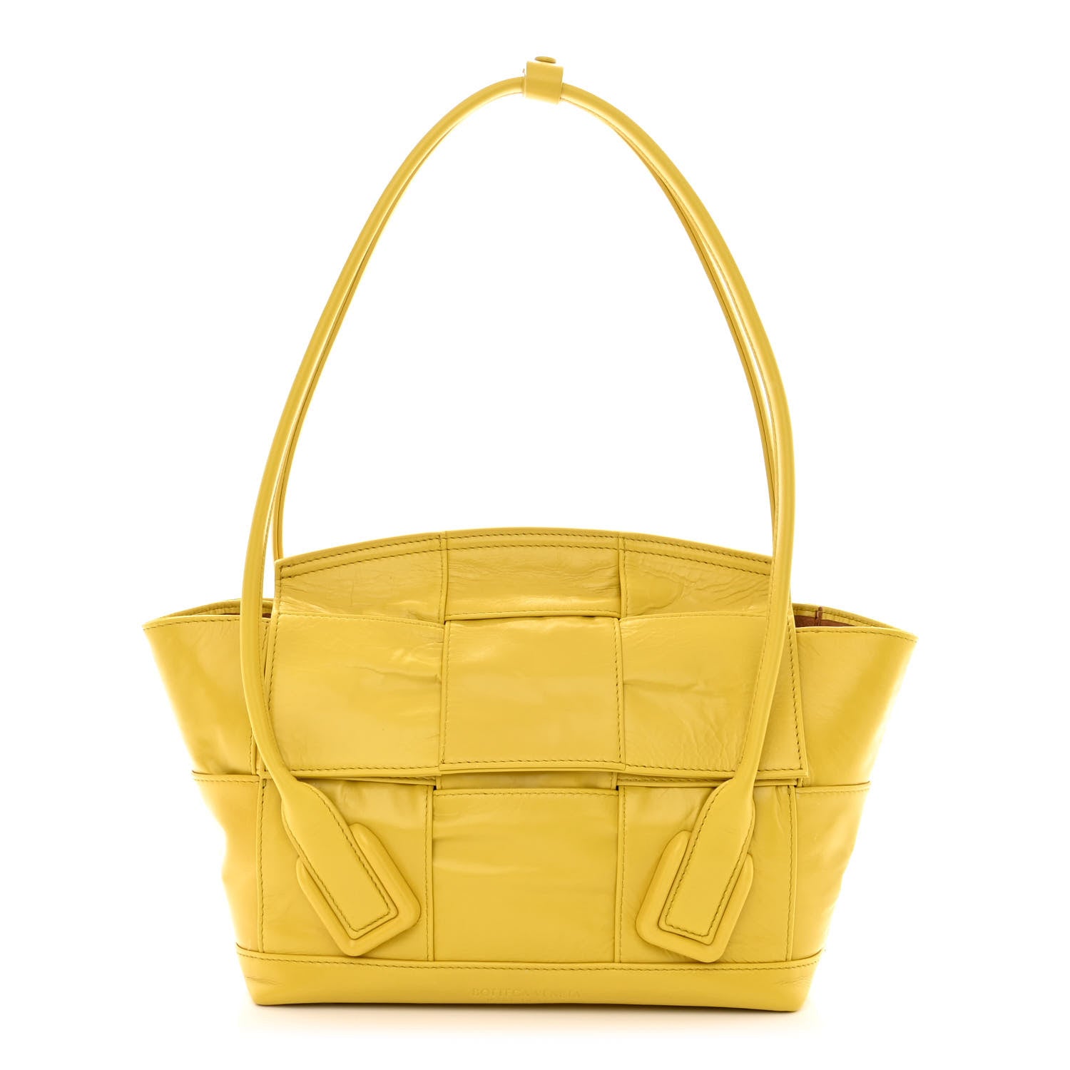 Bottega Veneta Paper Calfskin Maxi Intrecciato Small Arco Mirabelle 1 of 10
