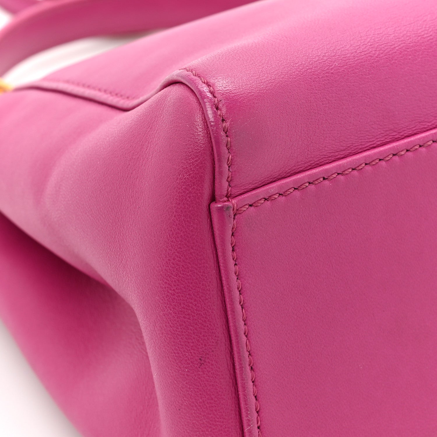 Fendi Nappa Mini Peekaboo Iconic Satchel Magenta 10 of 15
