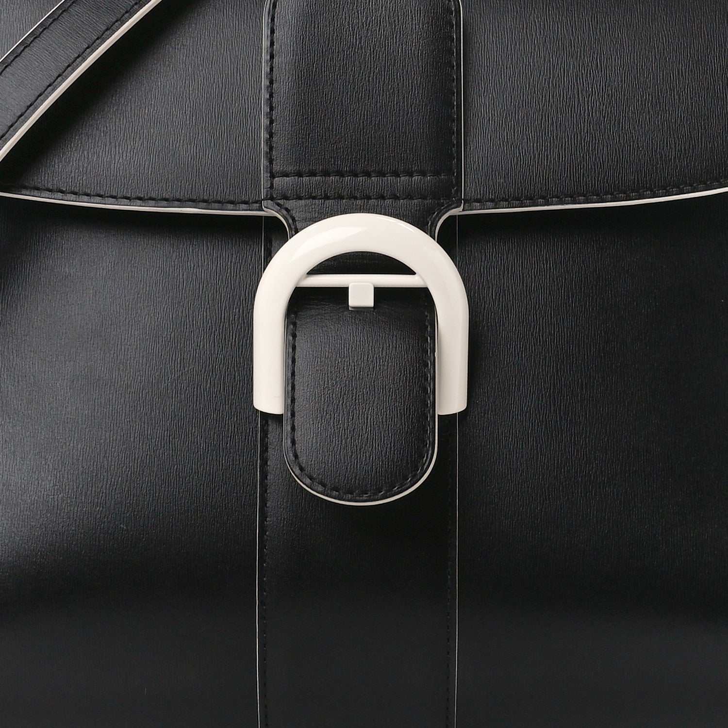 Delvaux Box Calfskin MM Brillant Clouds Satchel Black Ciel 9 of 14