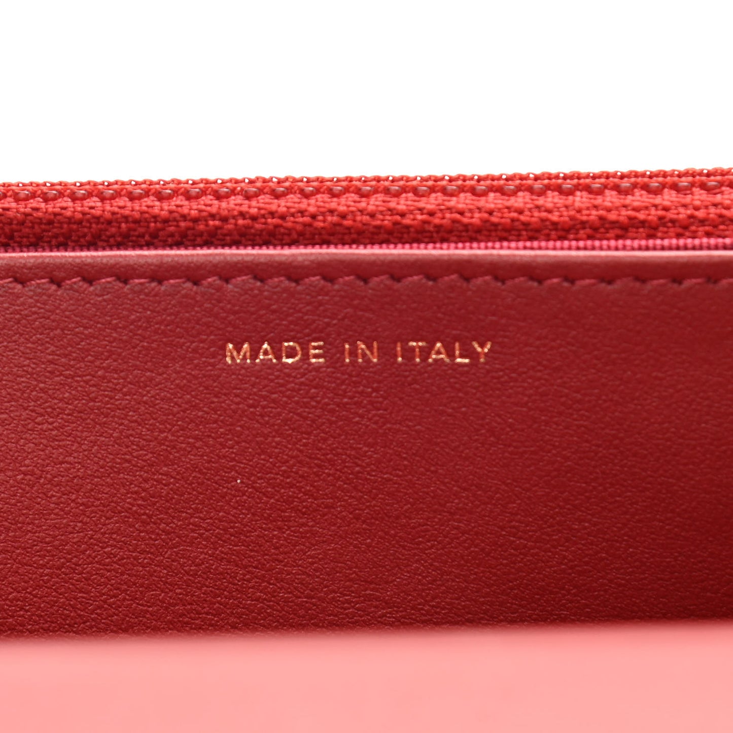 Aged Calfskin Quilted Reissue Wallet On Chain WOC Red