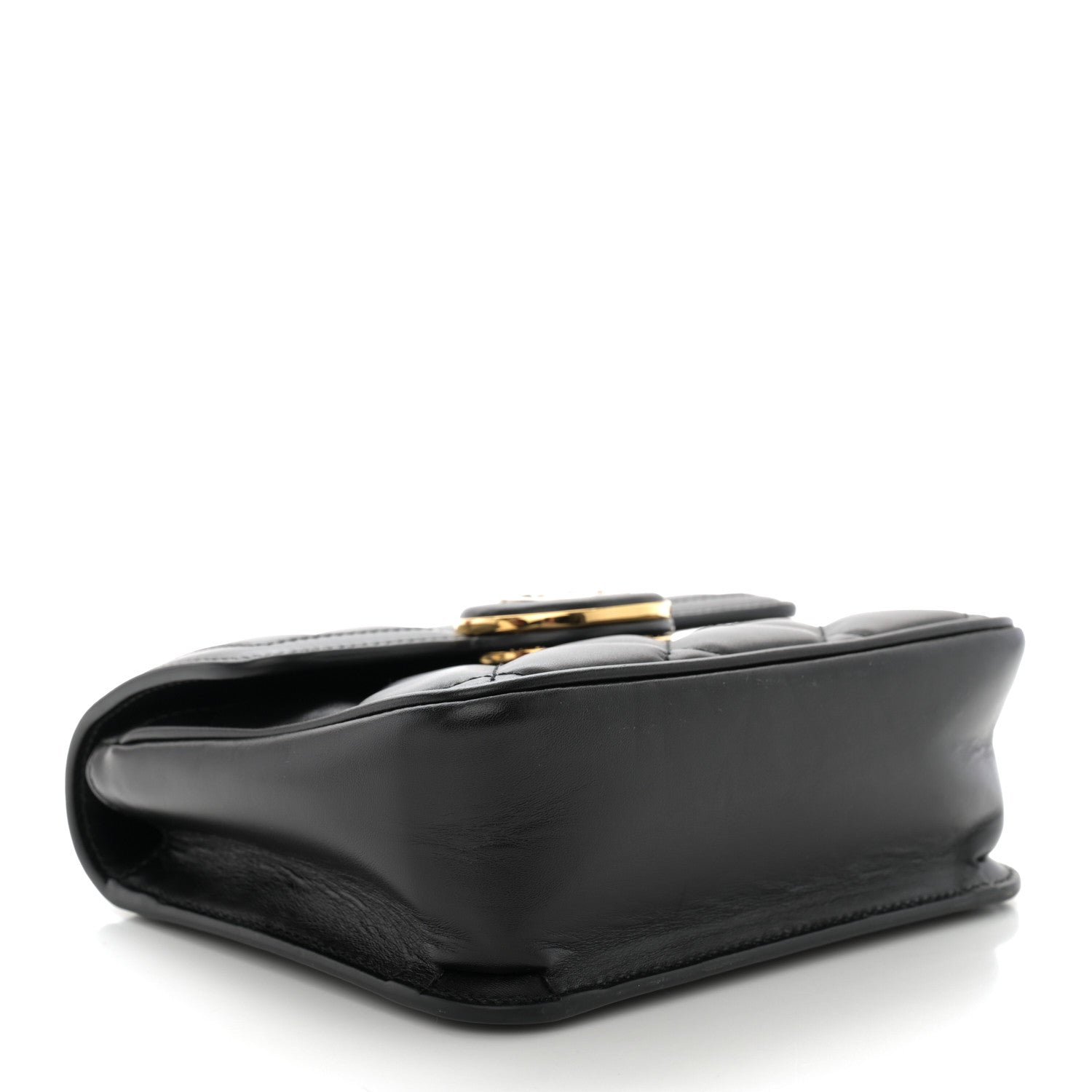 Gucci Calfskin Quilted Mini Deco Shoulder Bag Black 4 of 11