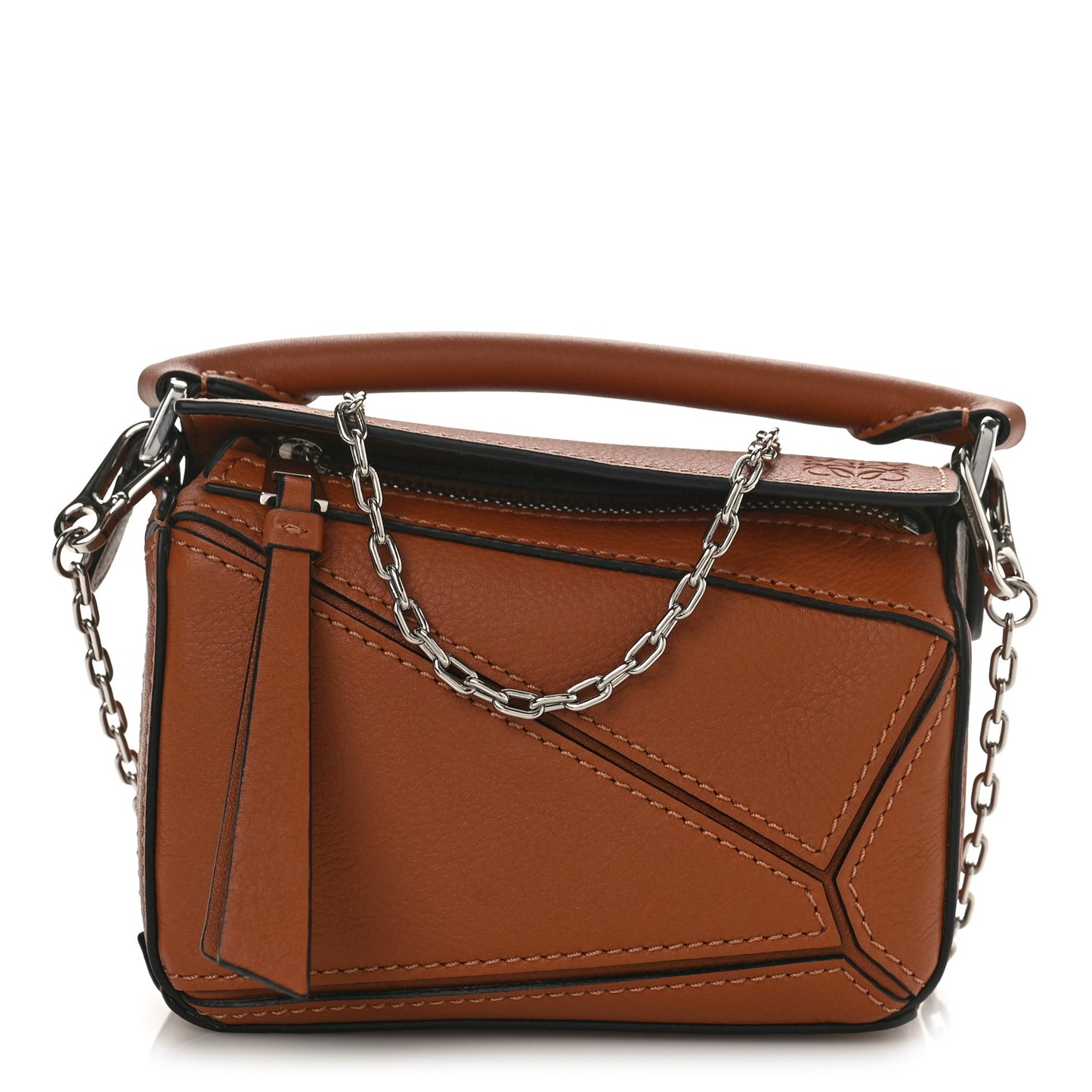 Calfskin Nano Puzzle Bag Tan