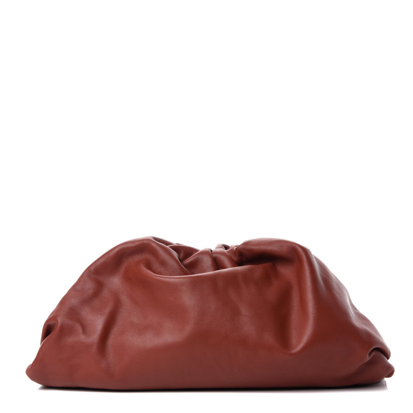 Smooth Butter Calf The Pouch Oversized Clutch Rust